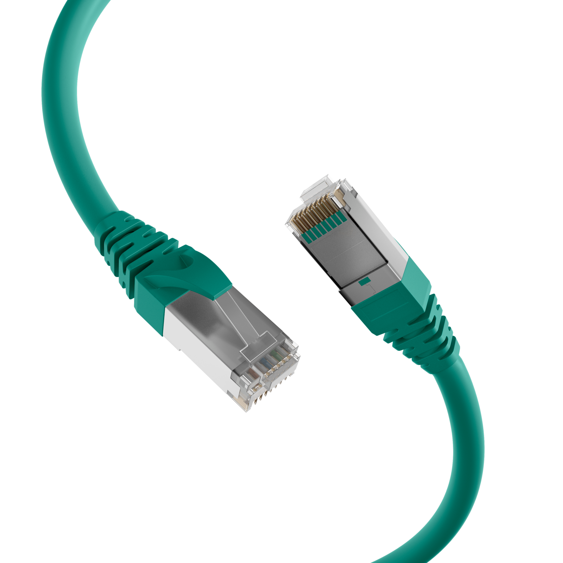 RJ45 Patchkabel Cat.5e SF/UTP PUR RAL6018 grün 3m