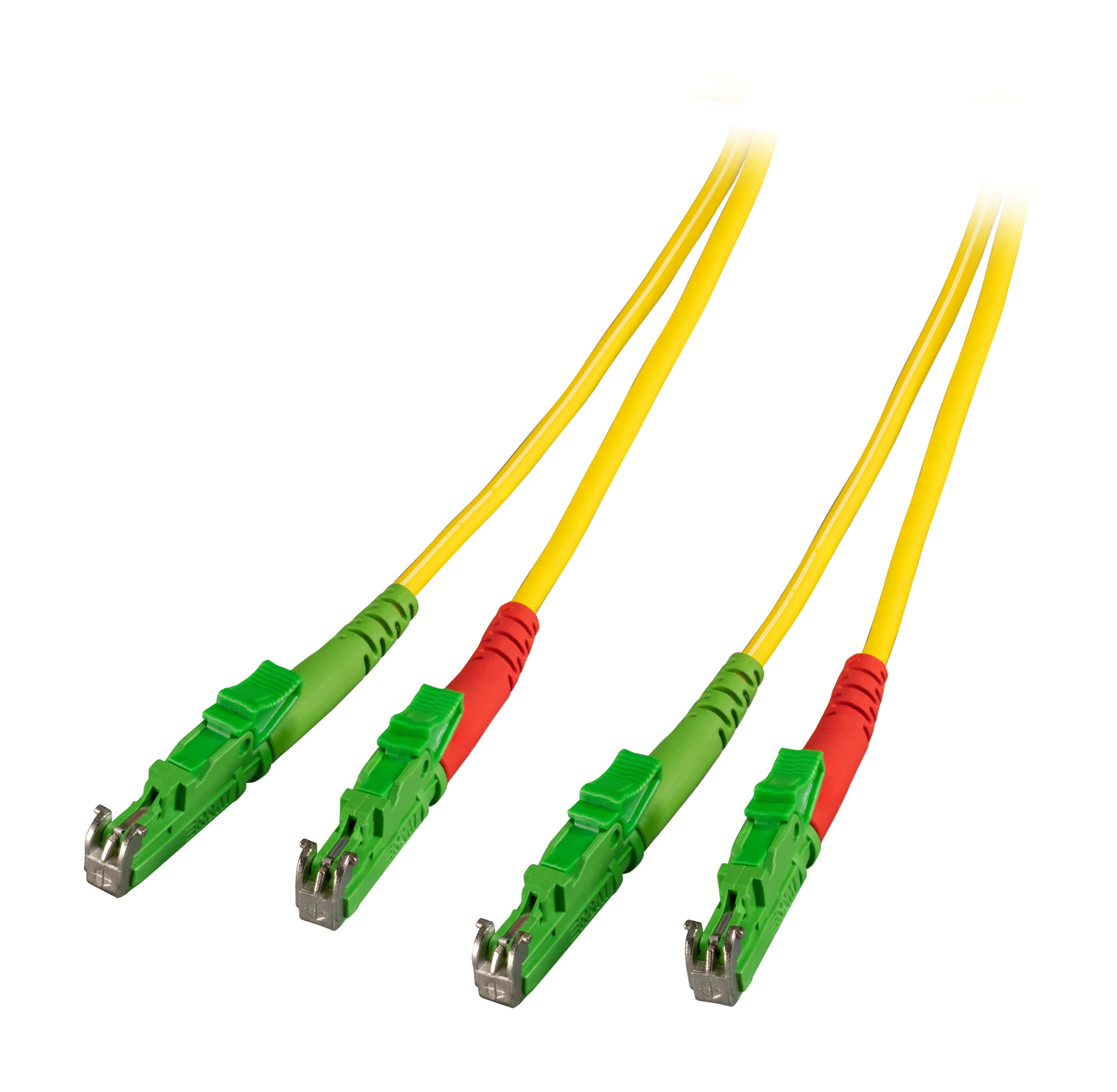 Duplex Jumper E2000®/APC-E2000®/APC 9/125µ, G657A, LSZH, gelb, 3.0mm, 5m