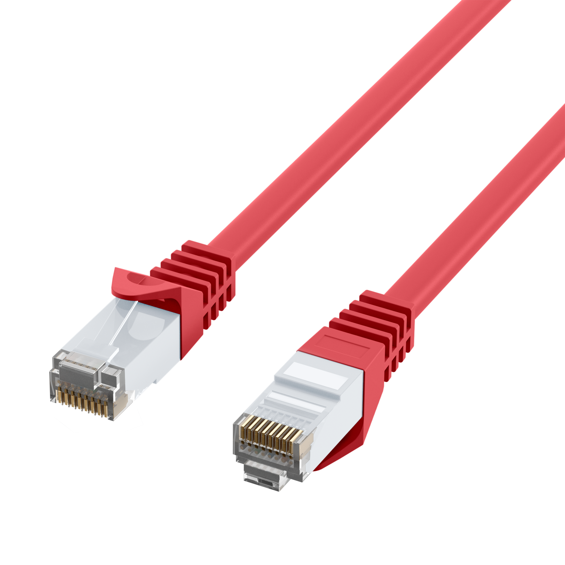 RJ45 Patchkabel Cat.6 U/UTP LSZH  CCA rot 0,25m