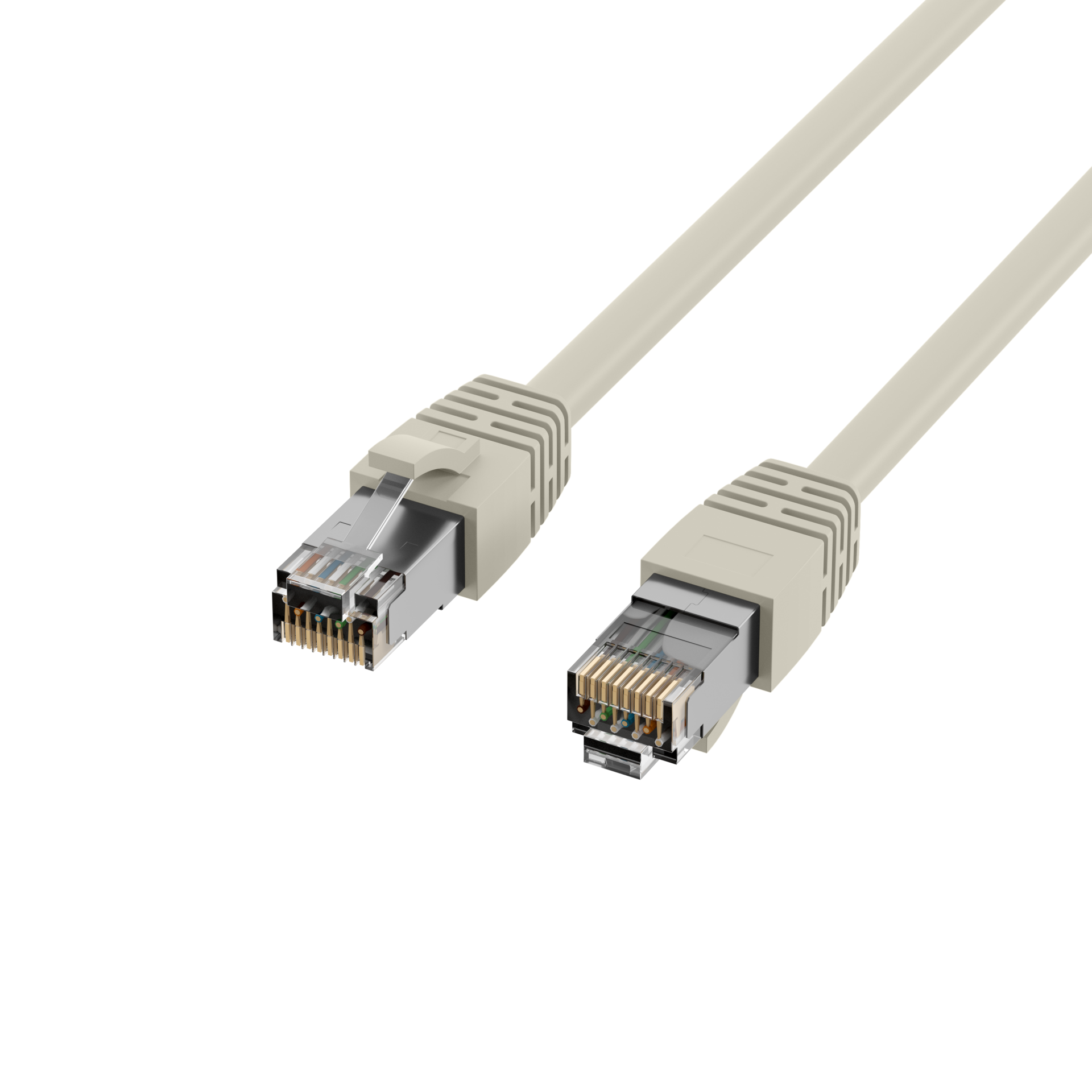 RJ45 Patchkabel Cat.8.1 S/FTP LSZH BC grau 3m