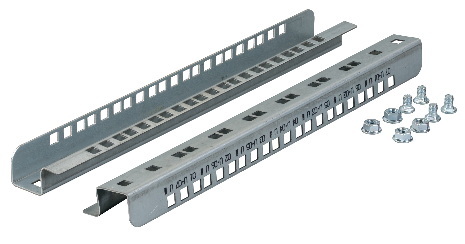 19"-Montageschienen für 20HE, Set mit 2 Stück