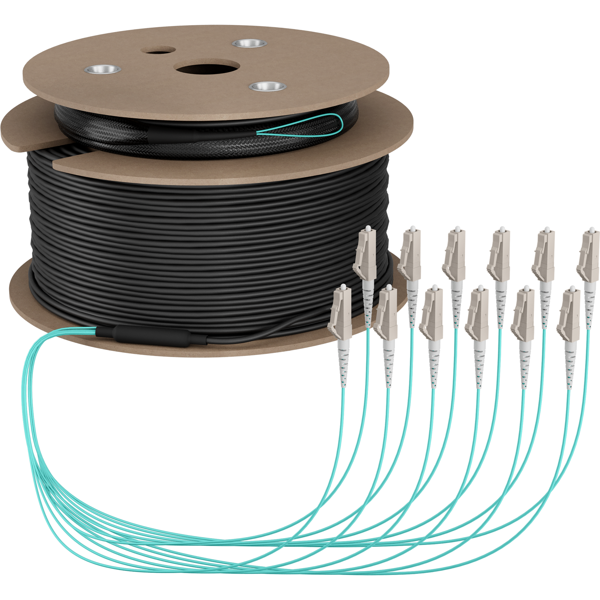 Trunkkabel U-DQ(ZN)BH OM3 12G (1x12) LC-LC,140m Dca LSZH