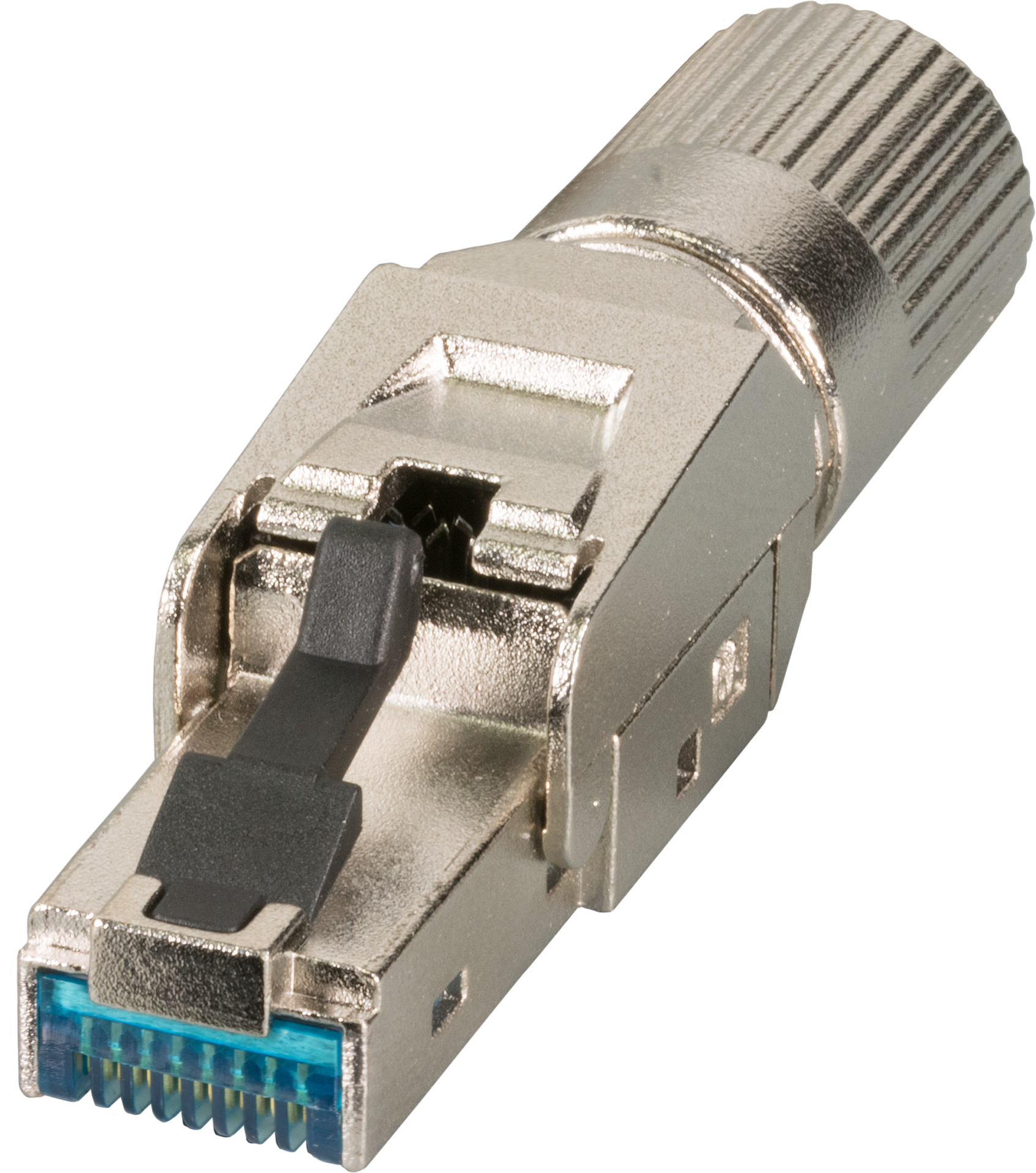 RJ45 Premium Stecker STP, Cat.6A/ClassEA, feldkonfektionierbar, vollmetall