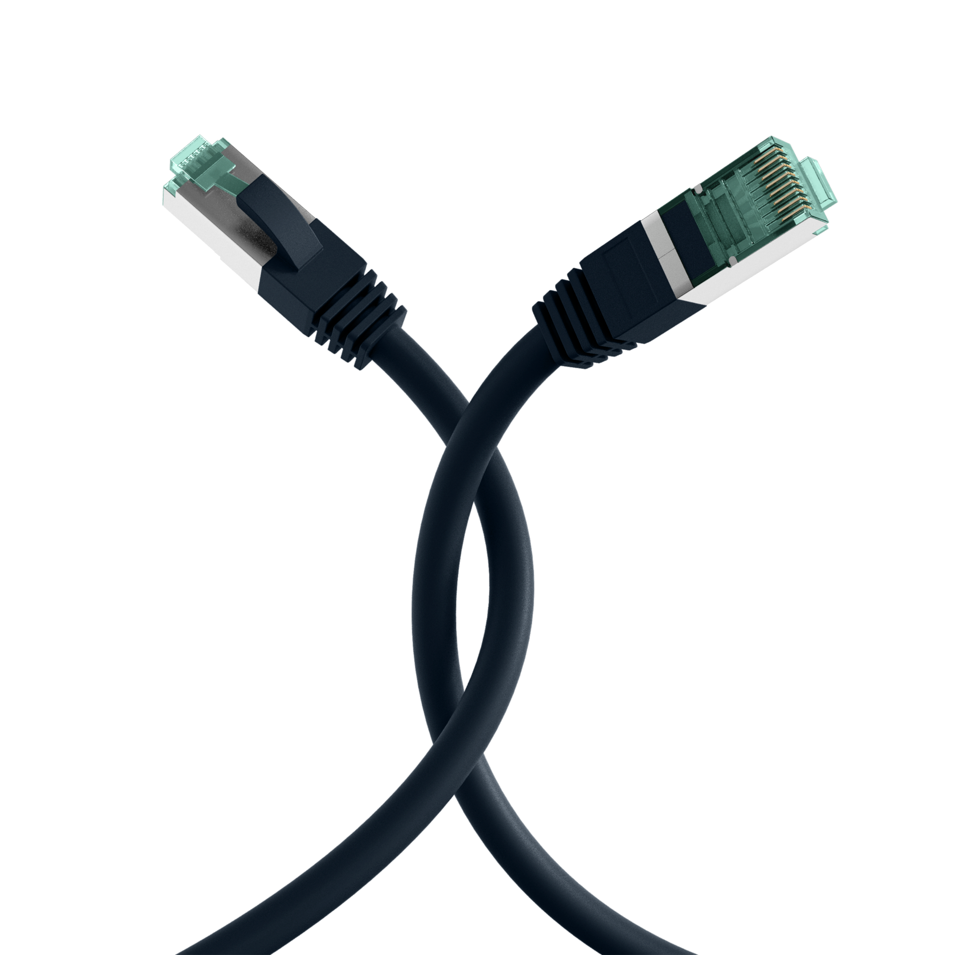 RJ45 Patchkabel Cat.6A S/FTP LSZH  schwarz 20m