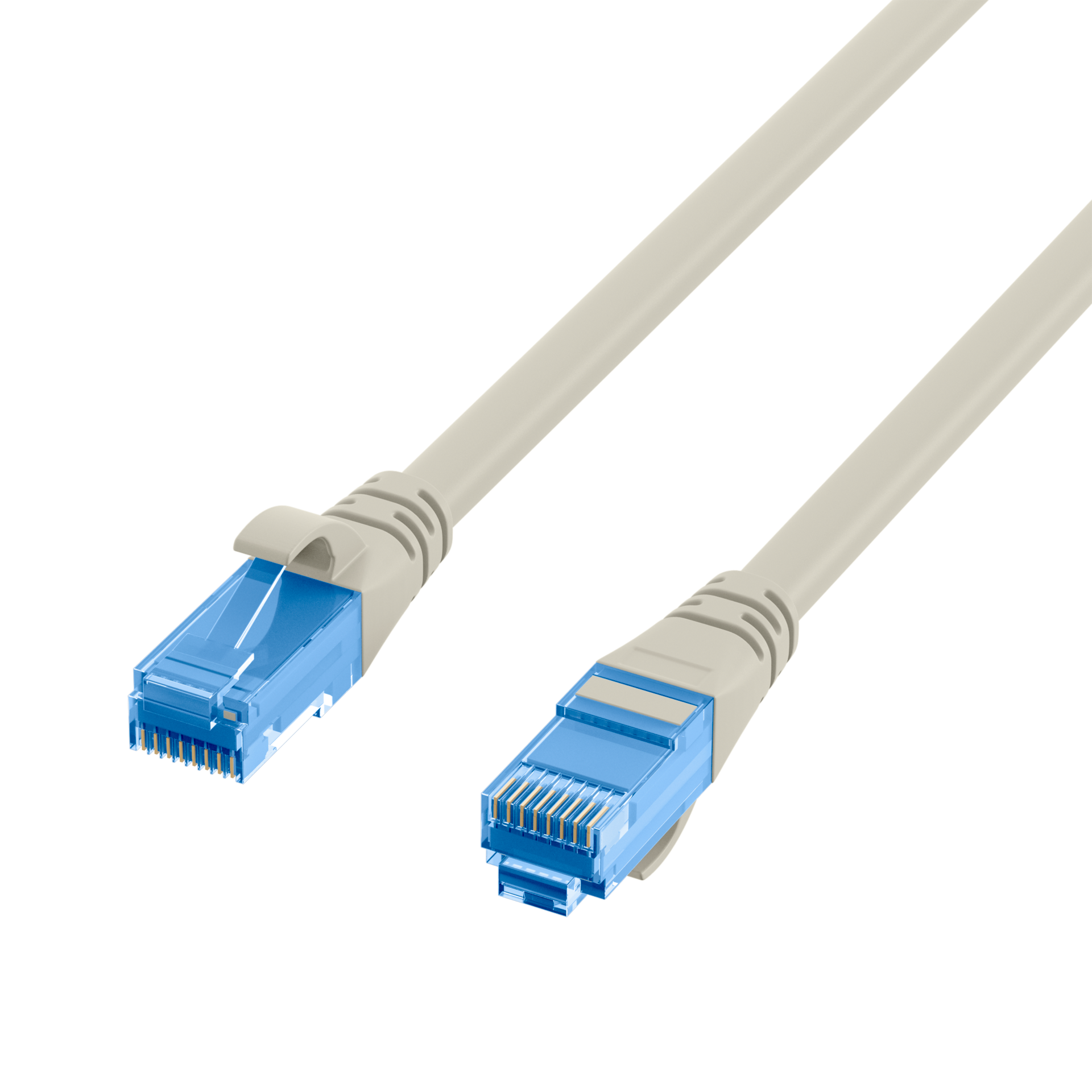 RJ45 Patchkabel Cat.6A U/UTP LSZH  Premium 500MHz grau 3m