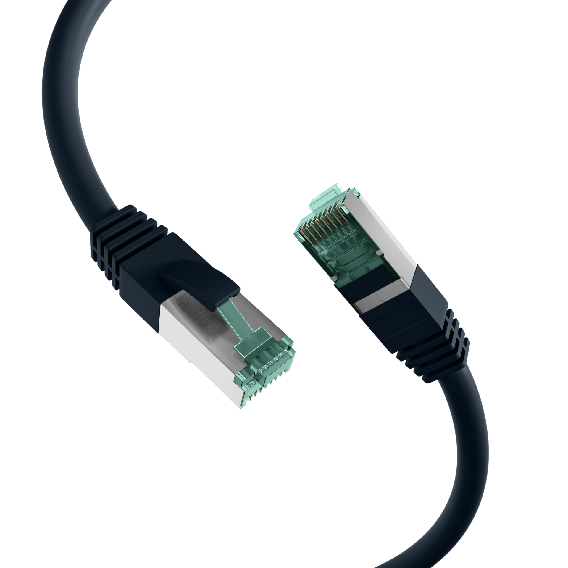 RJ45 Patchkabel Cat.6A S/FTP LSZH  schwarz 20m