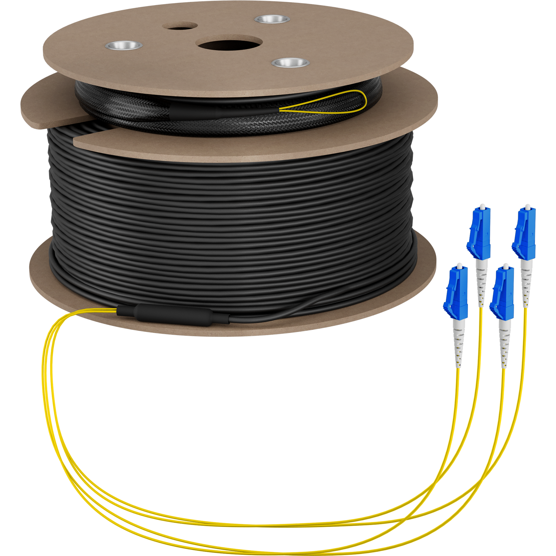 Trunkkabel U-DQ(ZN)BH OS2 4E (1x4) LC-LC,90m Dca LSZH G675A1