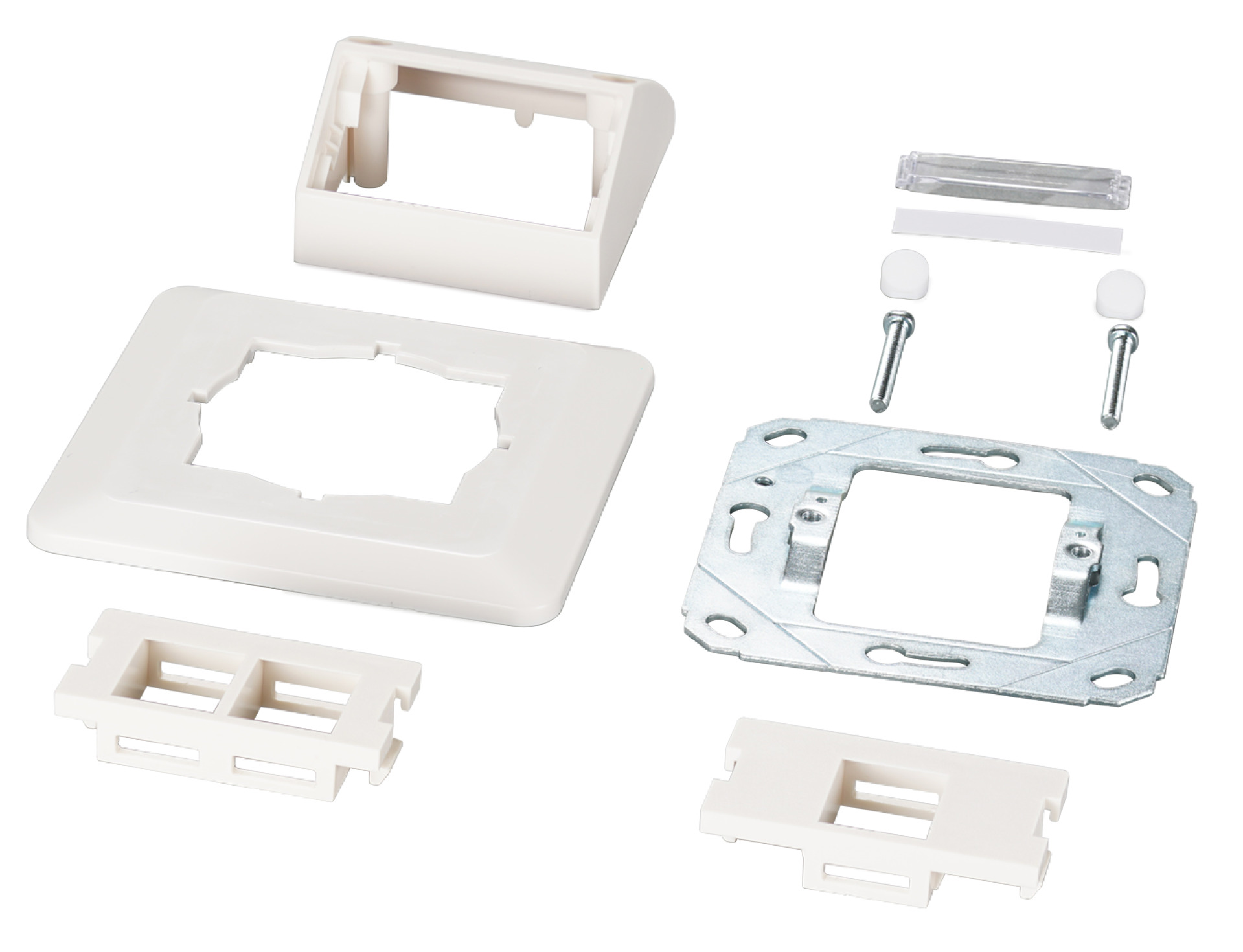 Multifunktions-Rahmenset mit 1-und 2-Port Adapter Keystone Format(HDMI,USB,RJ45)