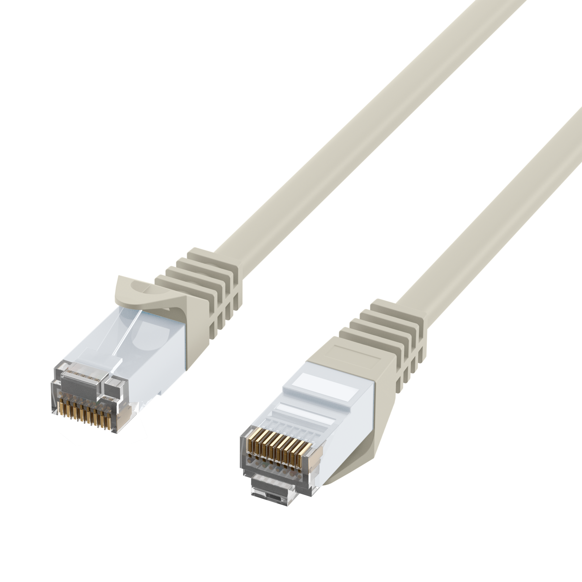 RJ45 Patchkabel Cat.6 U/UTP LSZH  CCA grau 7,5m