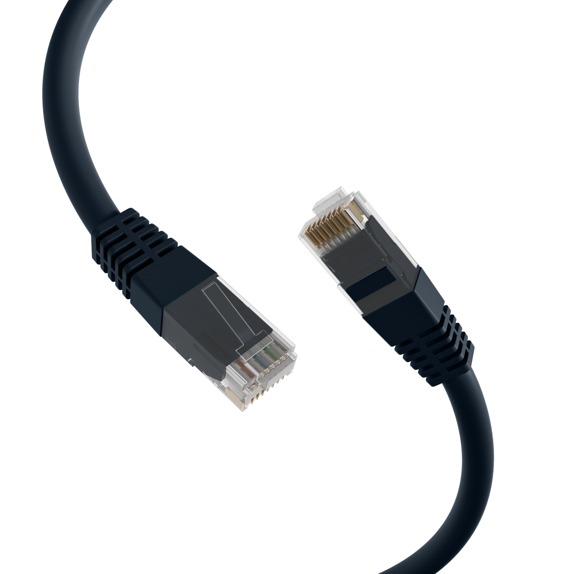 RJ45 Patchkabel Cat.6 U/UTP PVC  CCA schwarz 1m