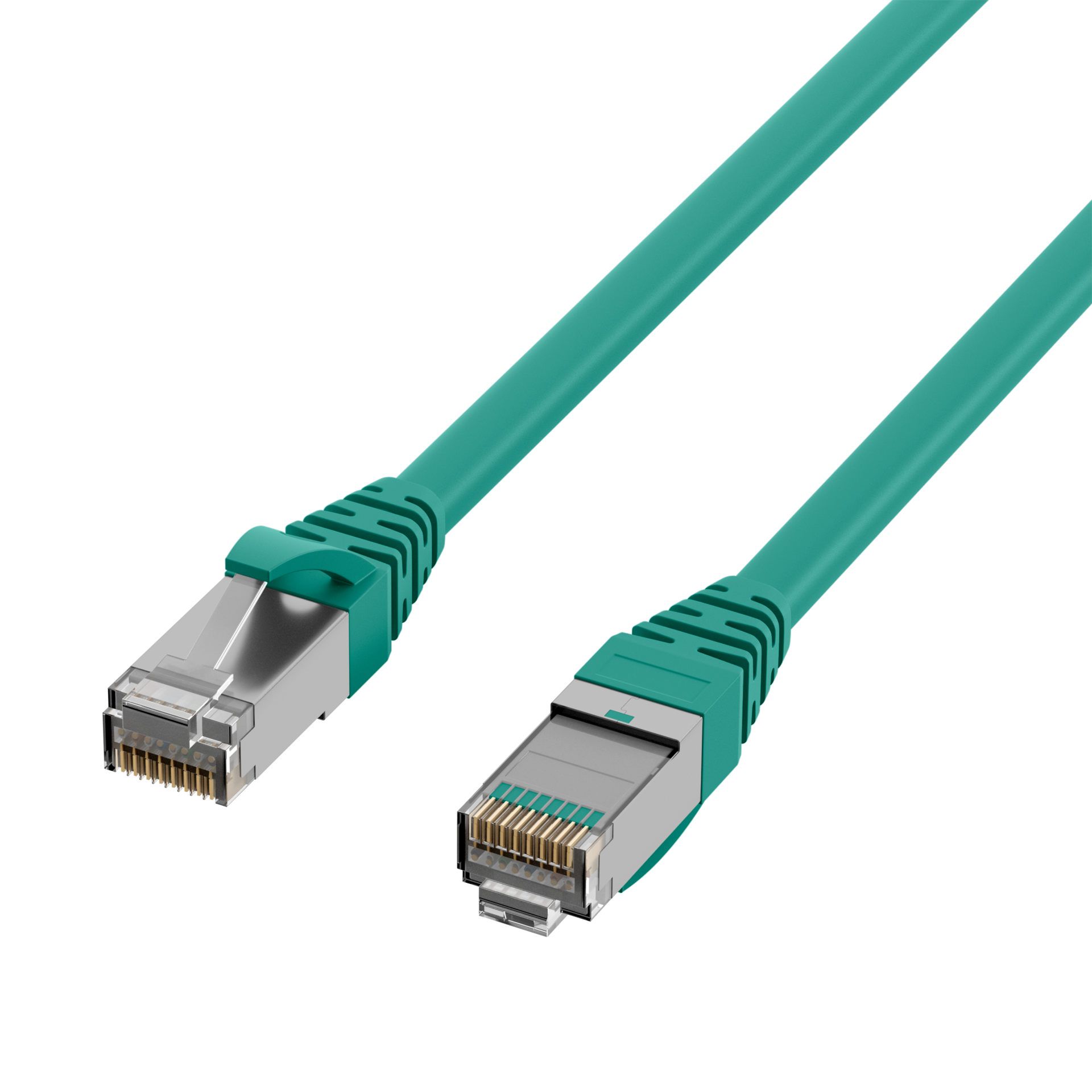 RJ45 Patchkabel Cat.5e SF/UTP PUR RAL6018 grün 10m