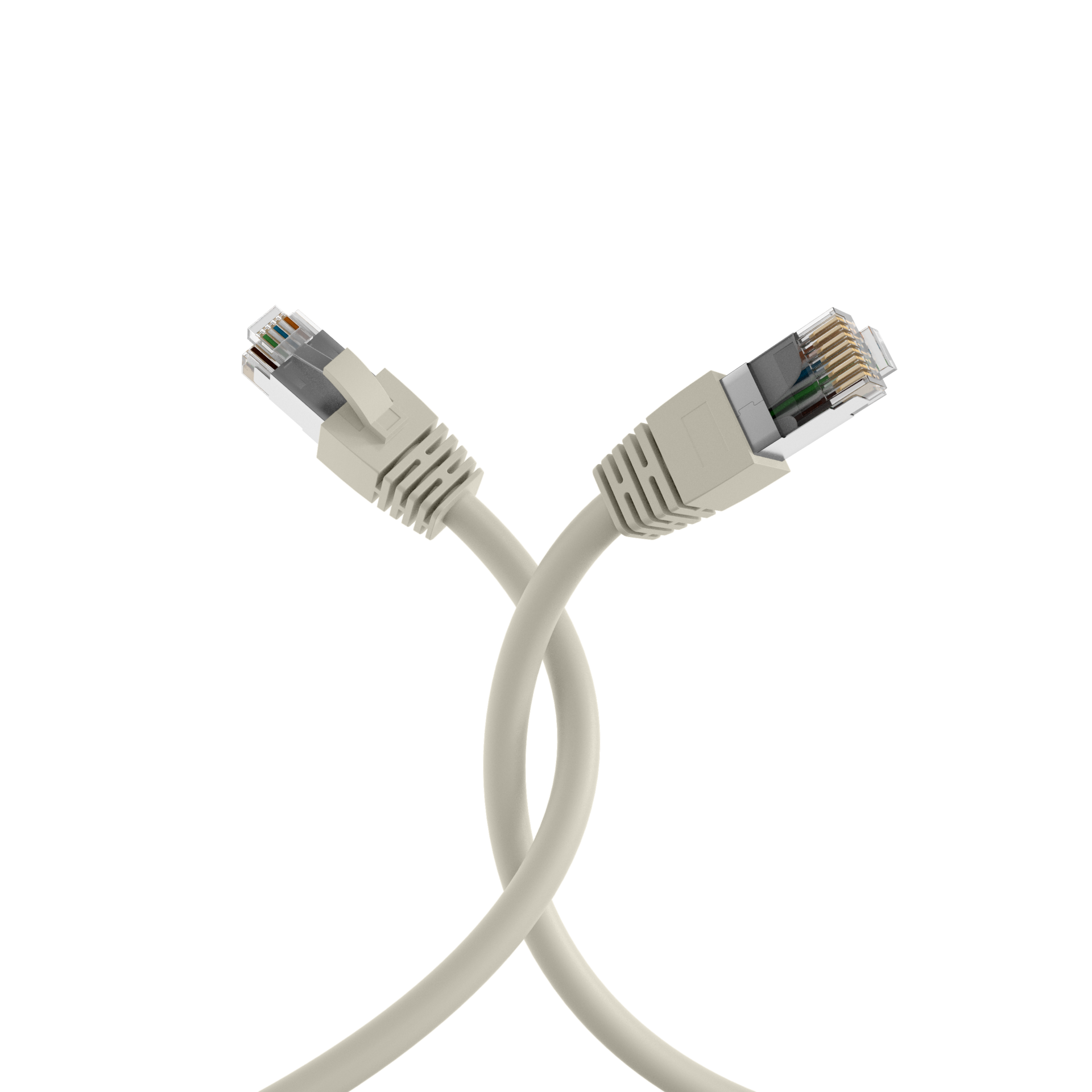 RJ45 Patchkabel Cat.8.1 S/FTP LSZH BC grau 0,5m