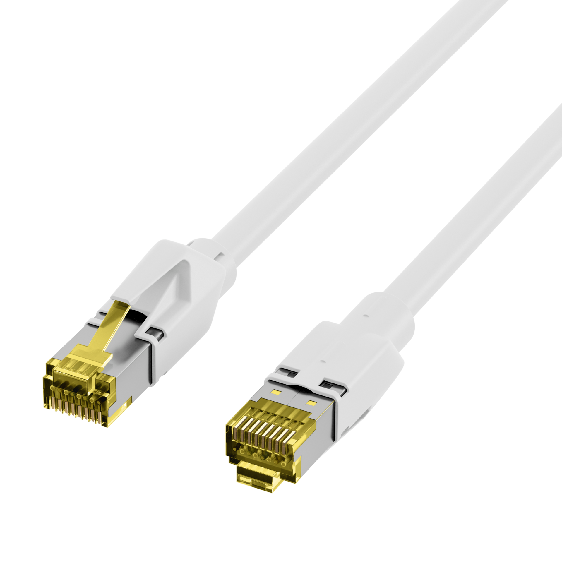 RJ45 Patchkabel Cat.6A S/FTP LSZH  Draka UC900 TM31 weiß 0,25m