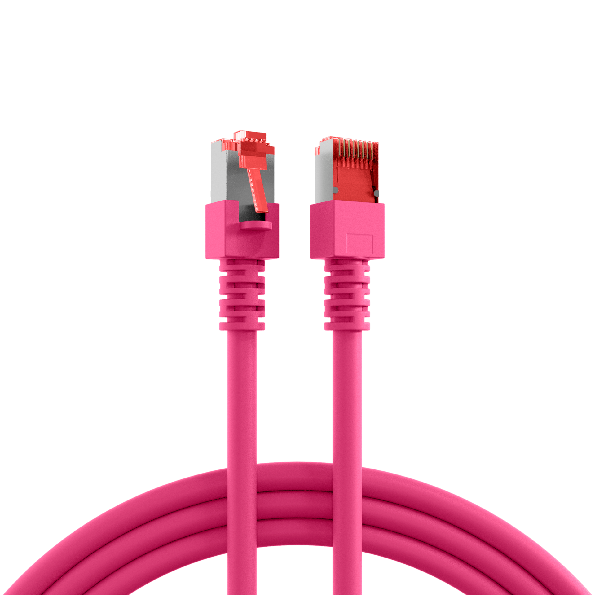 RJ45 Patchkabel Cat.6 S/FTP LSZH  magenta 0,15m