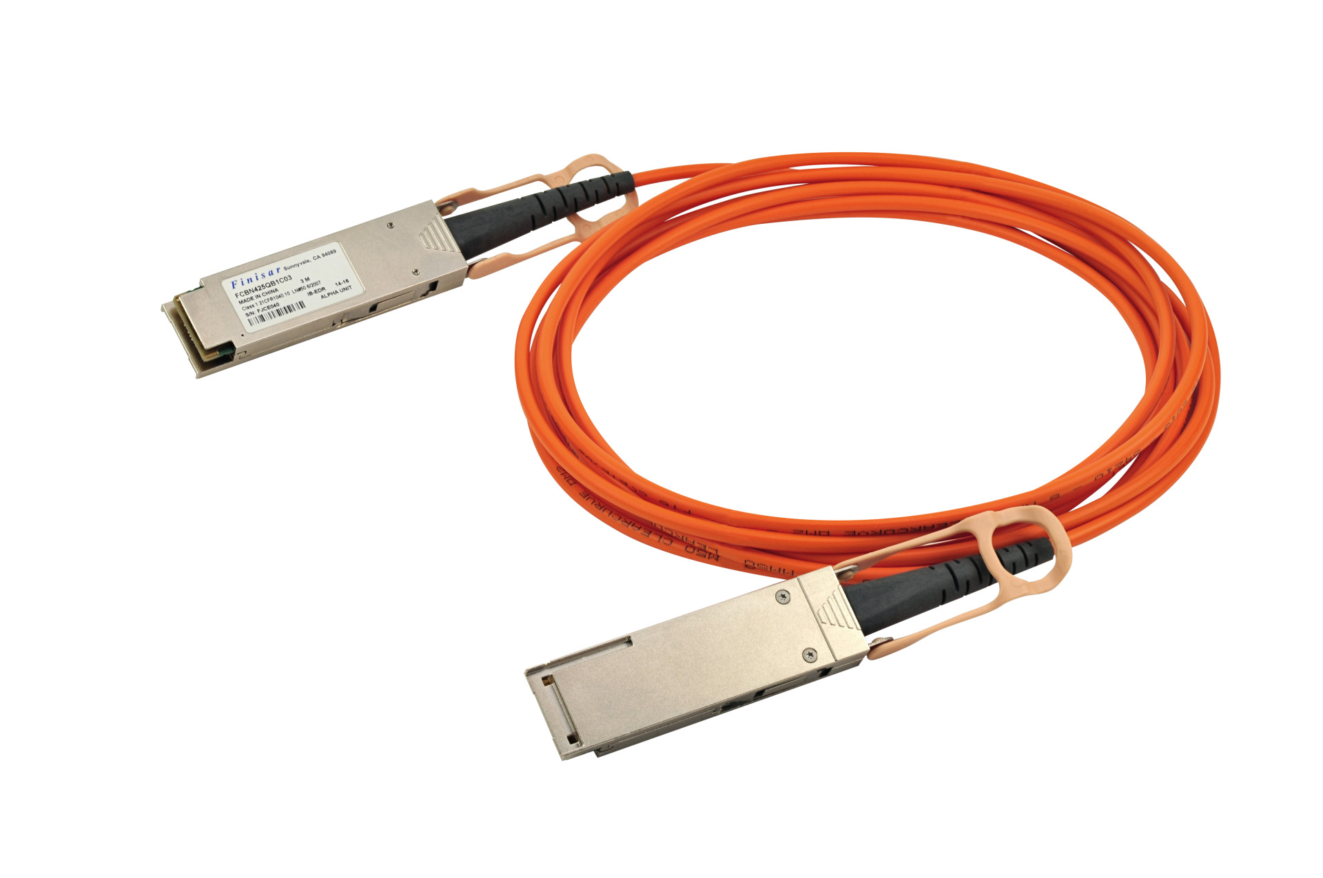 AOC quadwire Multimode 2 x QSFP28 100Gigabit, 25m, 0°C - 70°C 