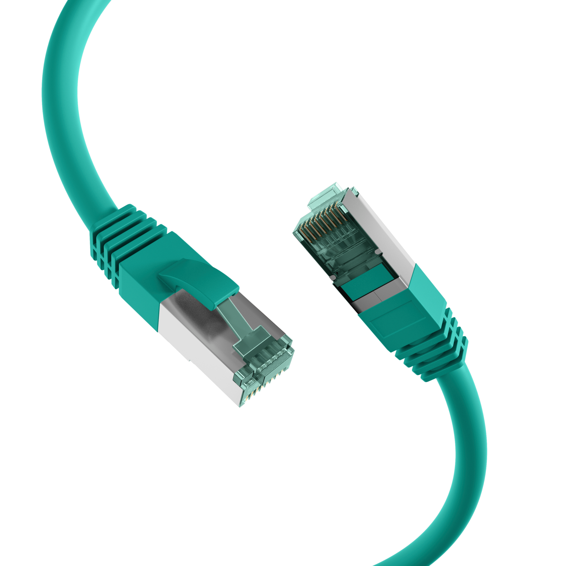 RJ45 Patchkabel Cat.6A S/FTP LSZH  grün 15m