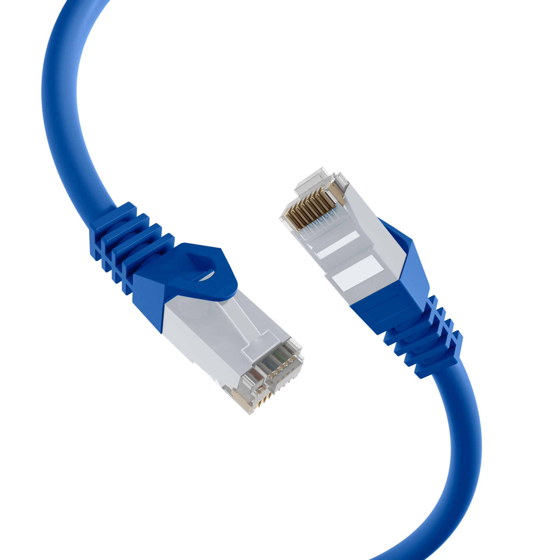 RJ45 Patchkabel Cat.6 U/UTP LSZH  CCA blau 20m