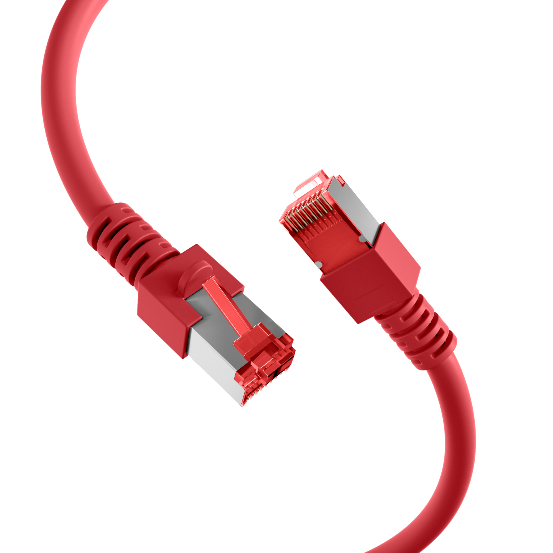 RJ45 Patchkabel Cat.6 S/FTP LSZH  rot 1m