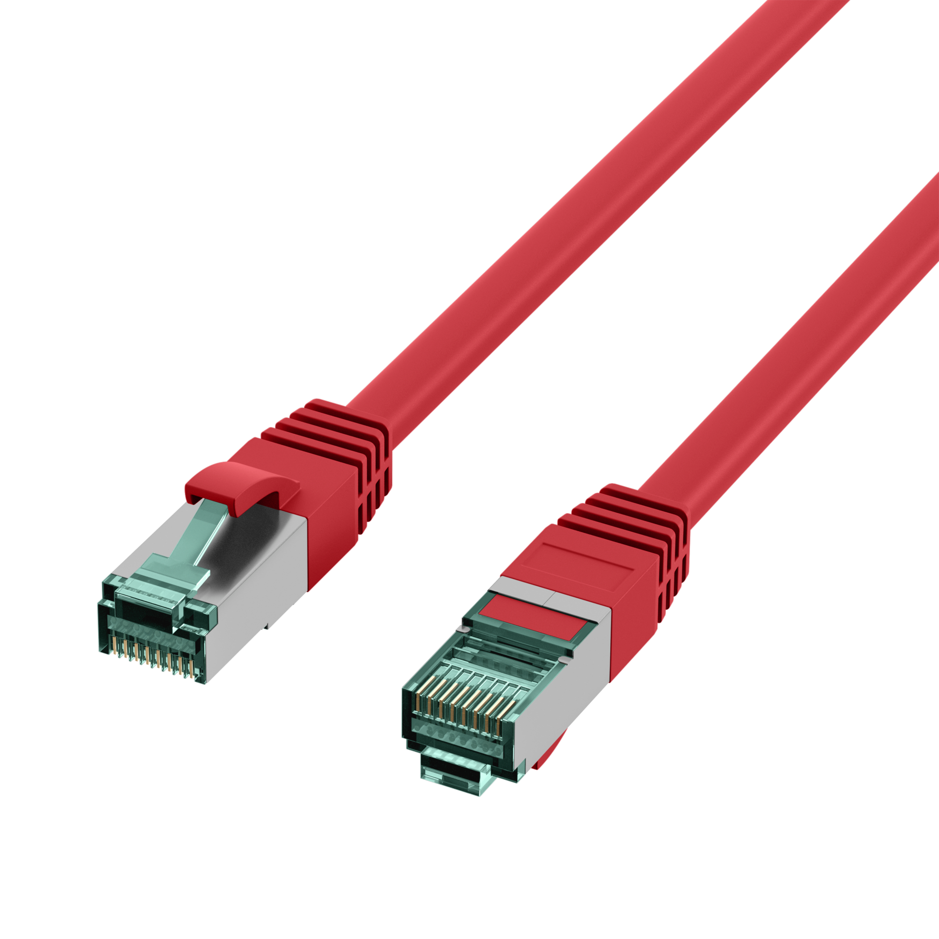 RJ45 Patchkabel Cat.6A S/FTP LSZH  rot 3m