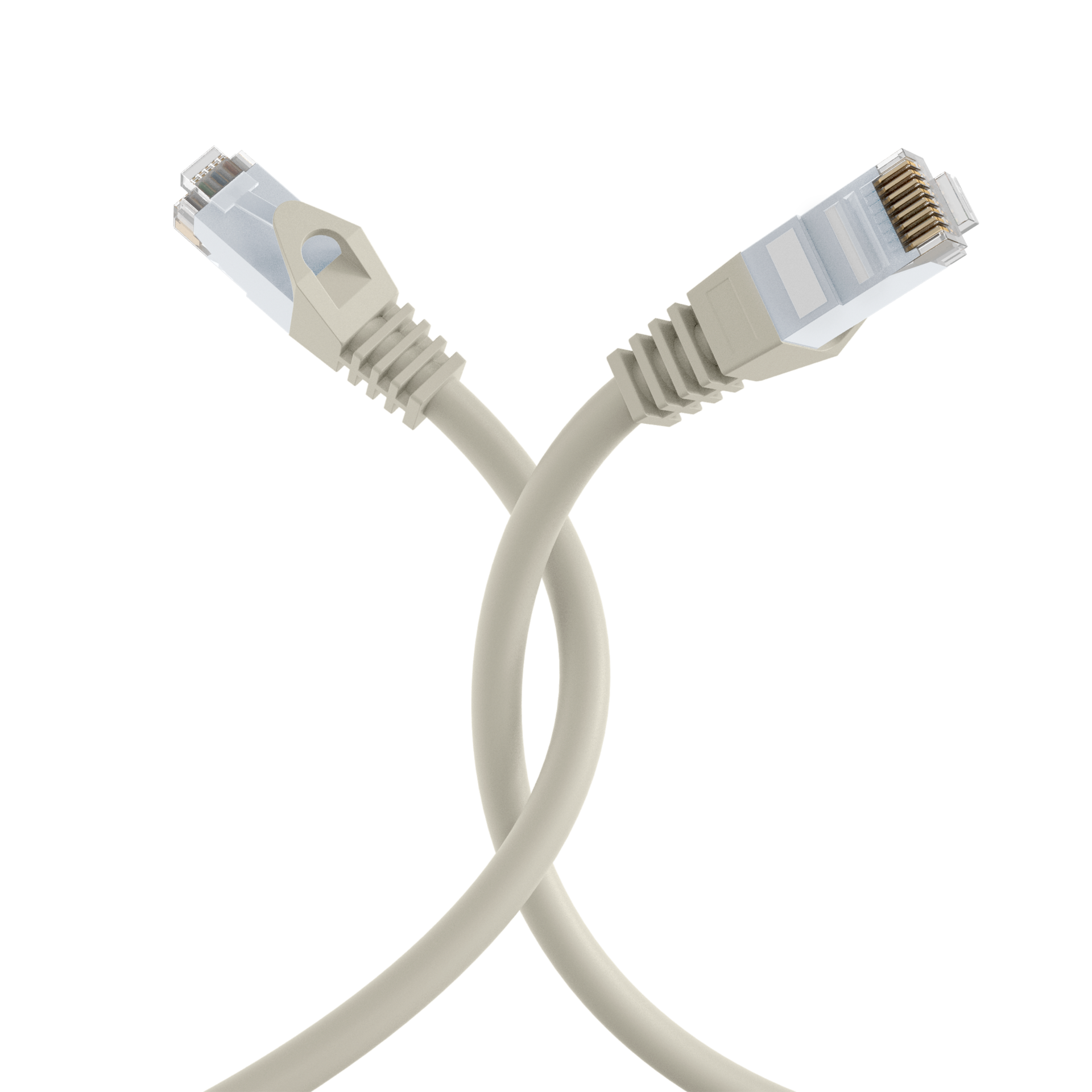 RJ45 Patchkabel Cat.6 U/UTP LSZH  CCA grau 10m