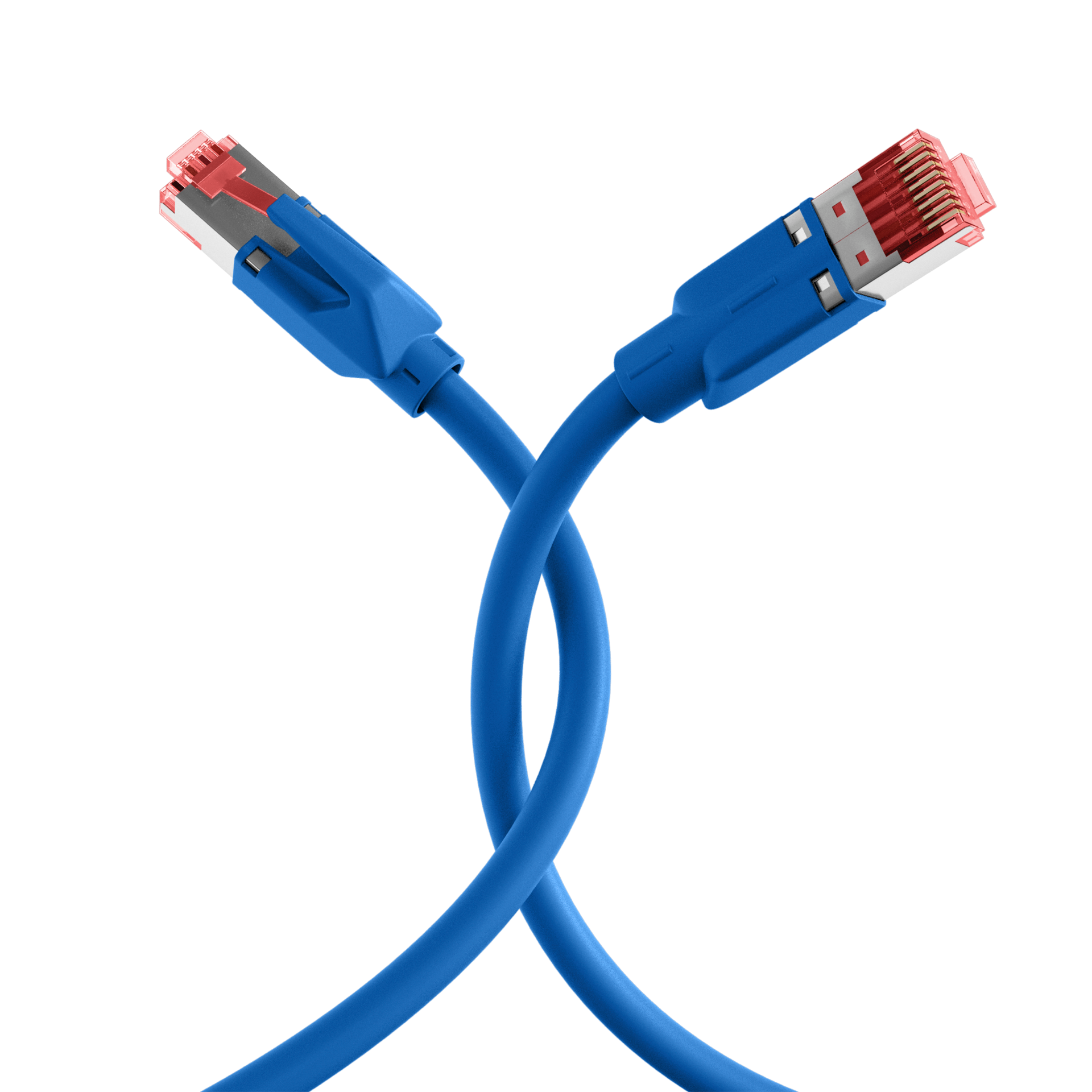 RJ45 Patchkabel Cat.7 S/FTP LSZH TM21 blau 0,5m