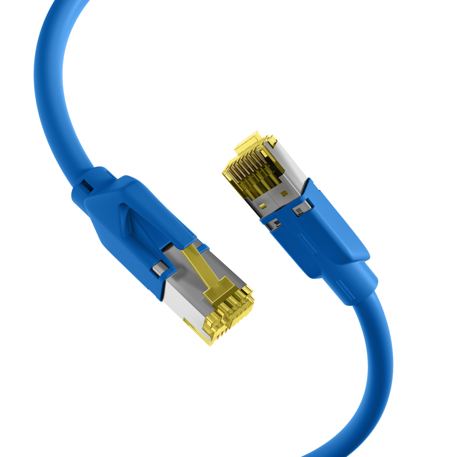 INFRALAN® RJ45 Patchkabel S/FTP, Cat.6A, TM31, UC900, 10m, blau