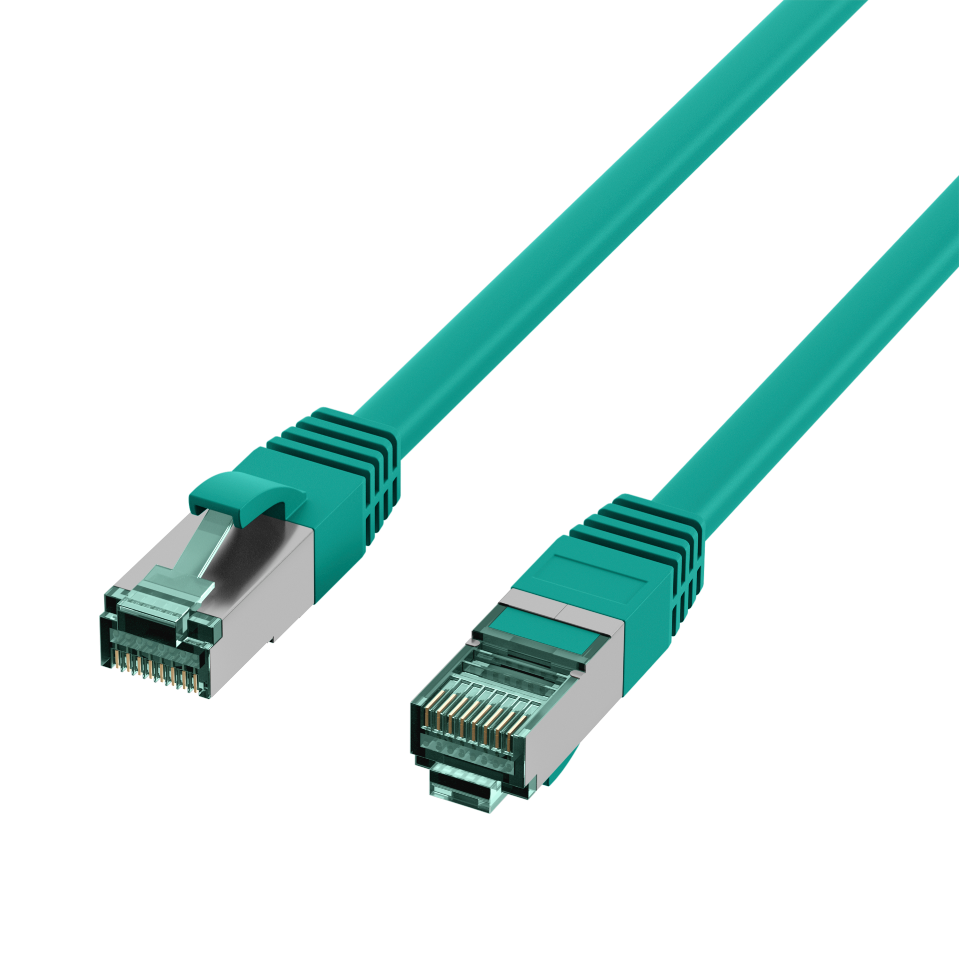 RJ45 Patchkabel Cat.6A S/FTP LSZH  grün 40m