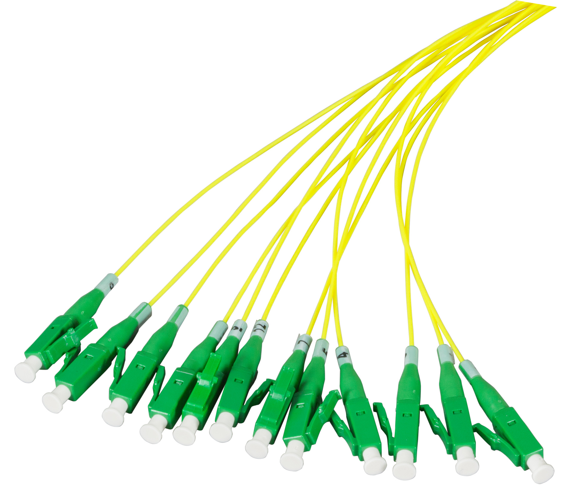 Faserpigtail LC/APC OS2 G652D-Gelb 2m - 1 Stück