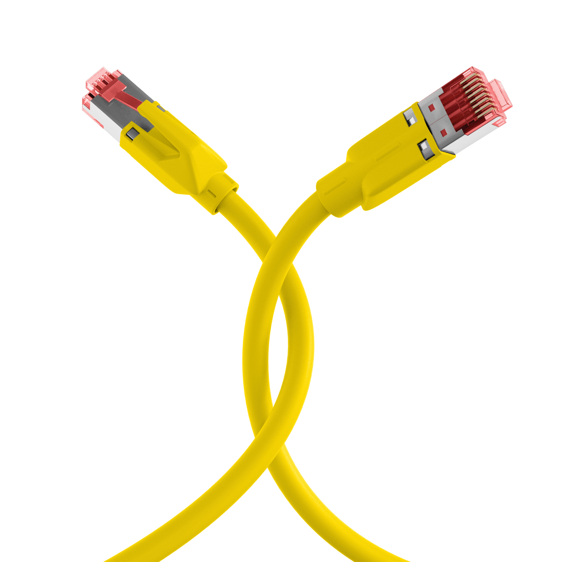 RJ45 Patchkabel Cat.6A S/FTP LSZH  Draka UC900 TM21 gelb 30m