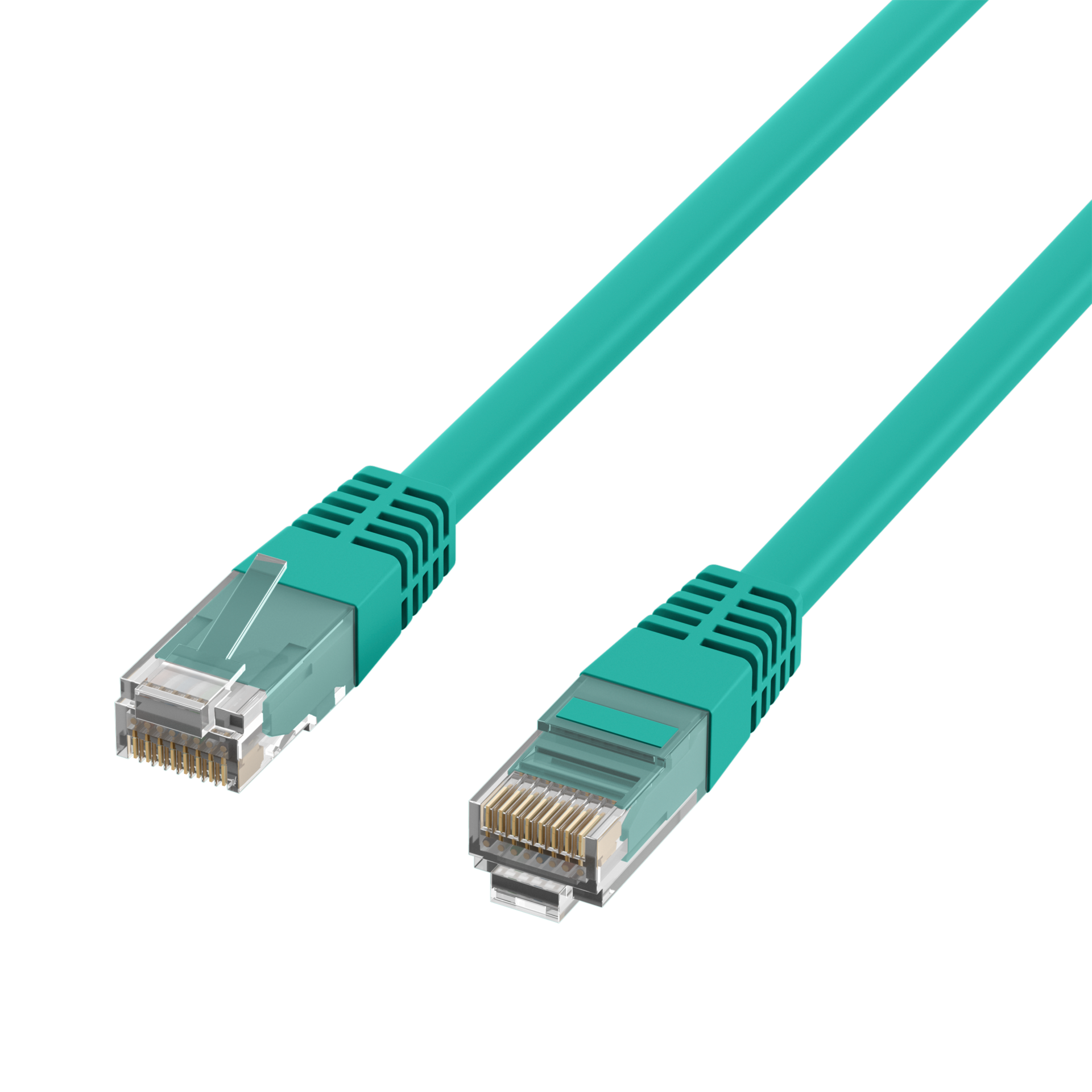 RJ45 Patchkabel Cat.6 U/UTP PVC  CCA grün 30m