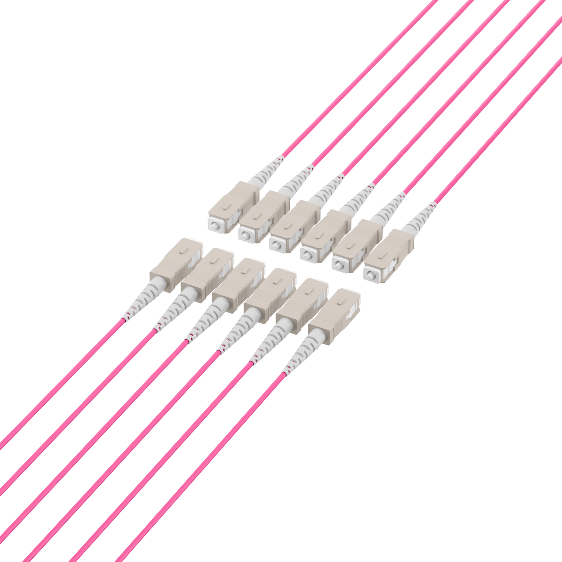 Trunkkabel U-DQ(ZN)BH OM4 12G (1x12) SC-SC,140m Dca LSZH