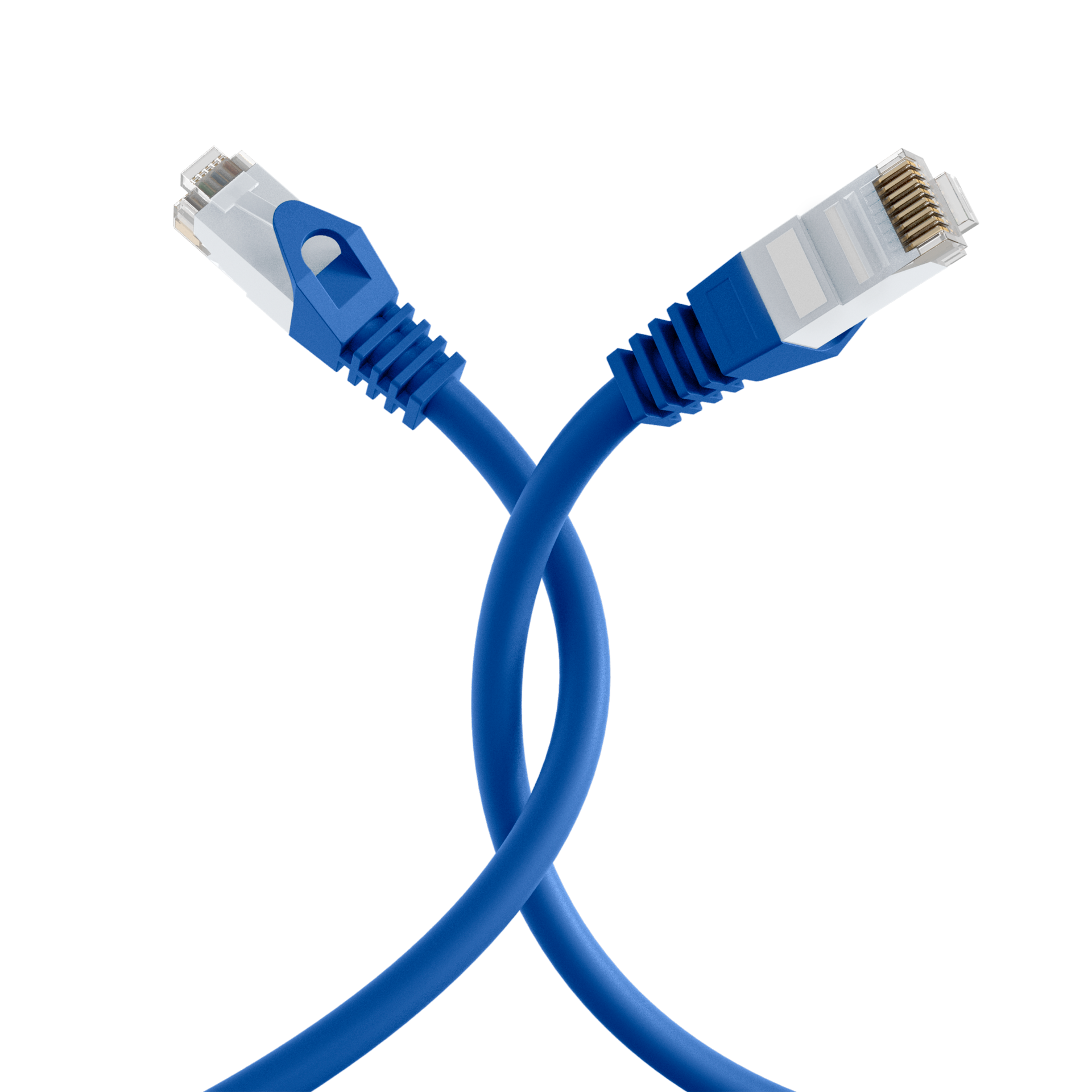 RJ45 Patchkabel Cat.6 U/UTP LSZH  CCA blau 0,5m