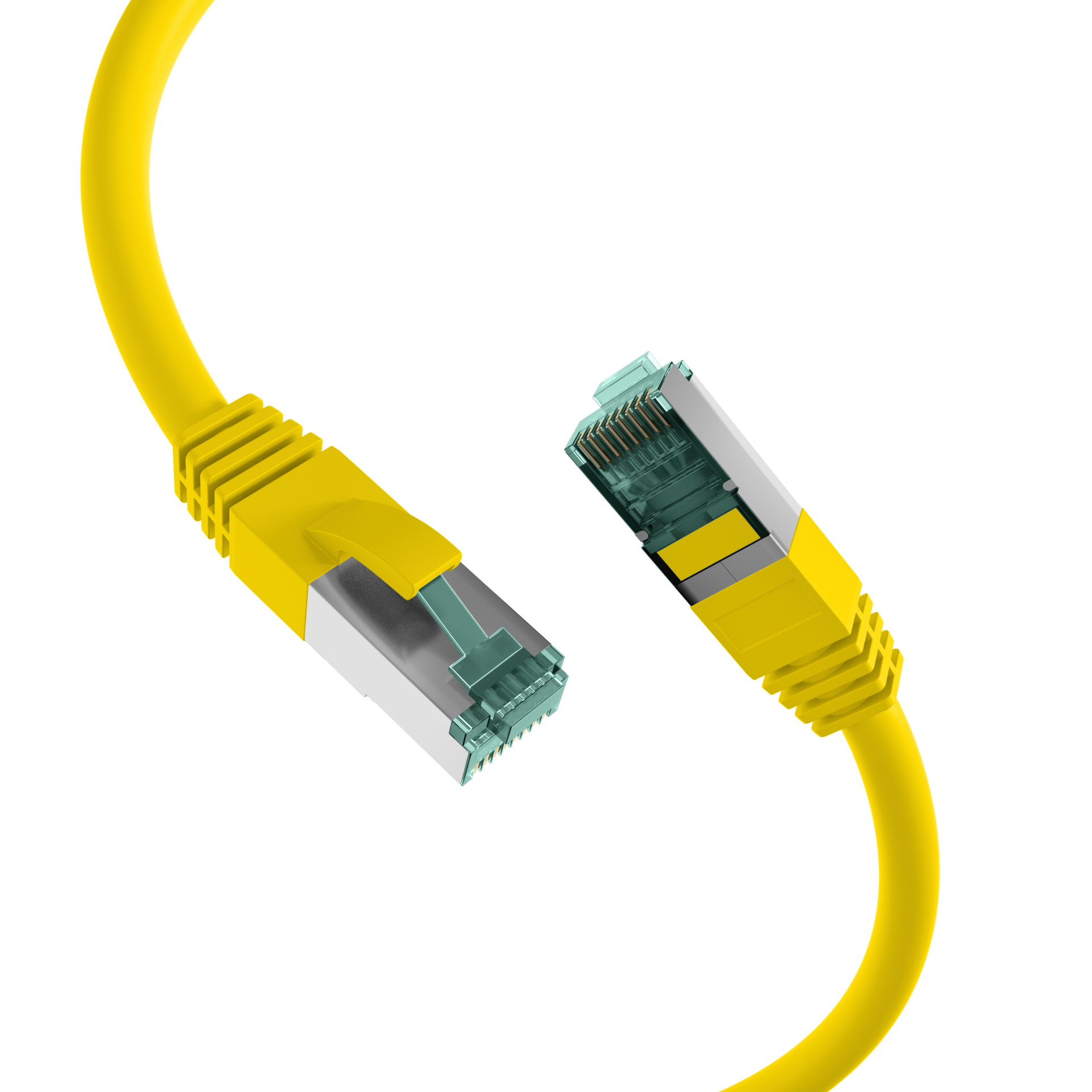 RJ45 Patchkabel Cat.6A S/FTP LSZH  gelb 40m