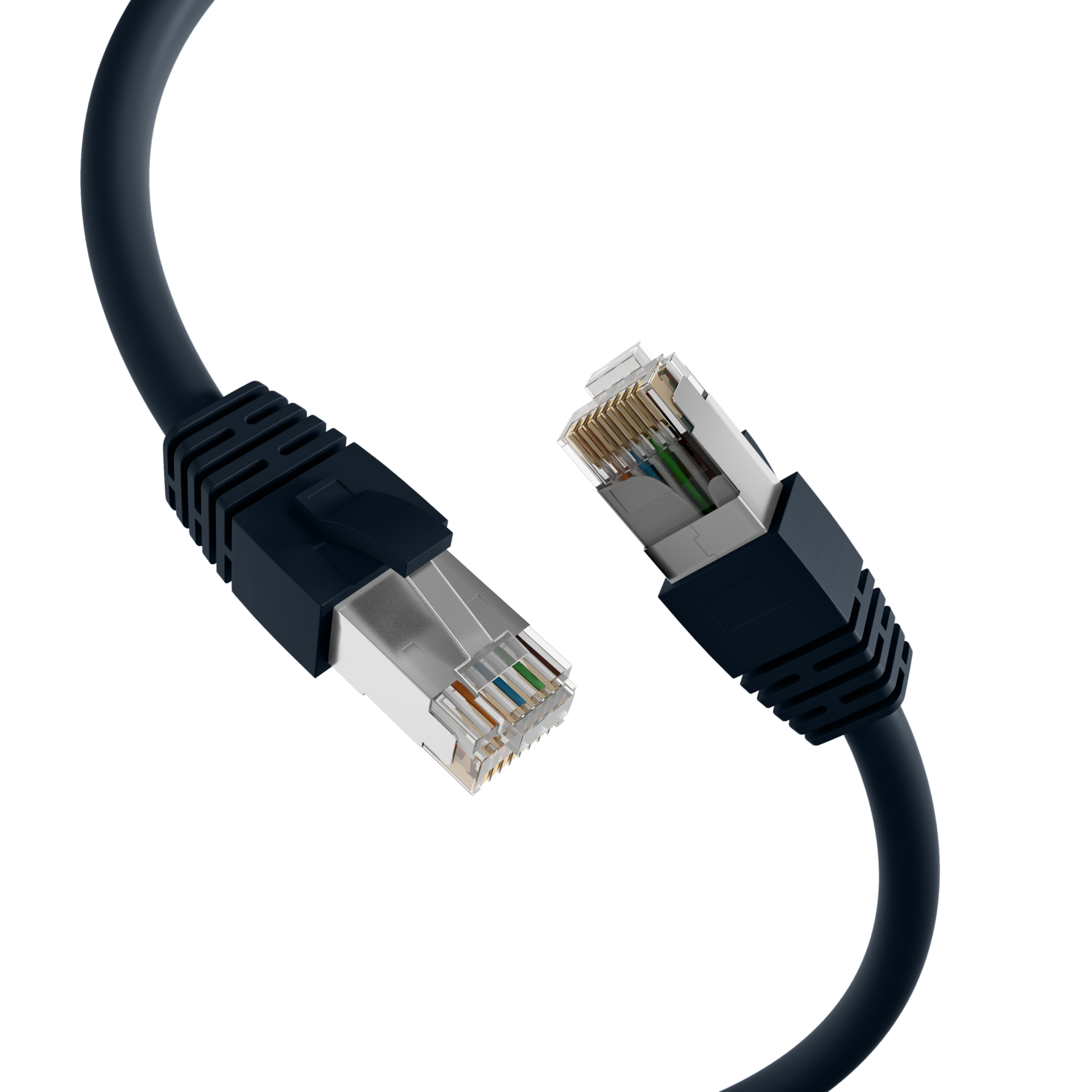 RJ45 Patchkabel Cat.8.1 S/FTP LSZH BC schwarz 7,5m