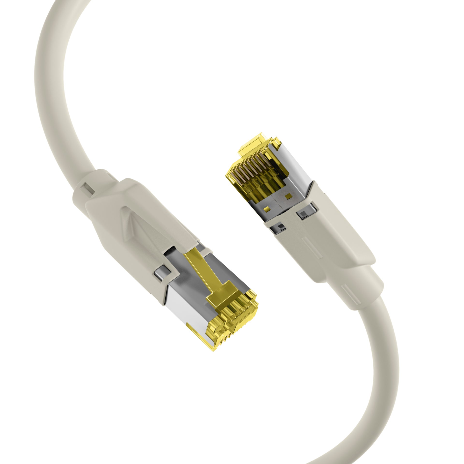 RJ45 Patchkabel Cat.6A S/FTP LSZH  Draka UC900 TM31 grau 25m