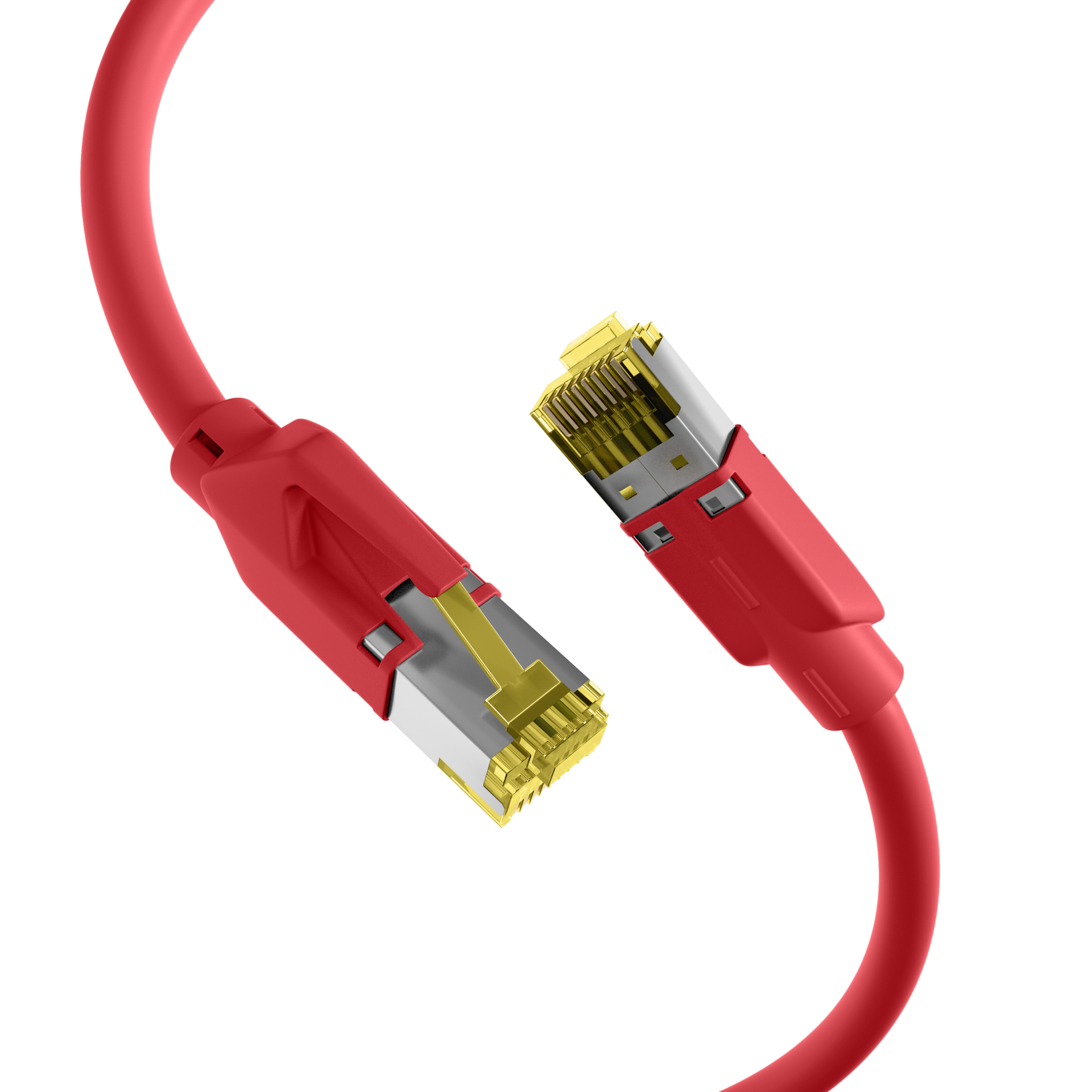 RJ45 Patchkabel Cat.6A S/FTP LSZH  Draka UC900 TM31 rot 0,5m