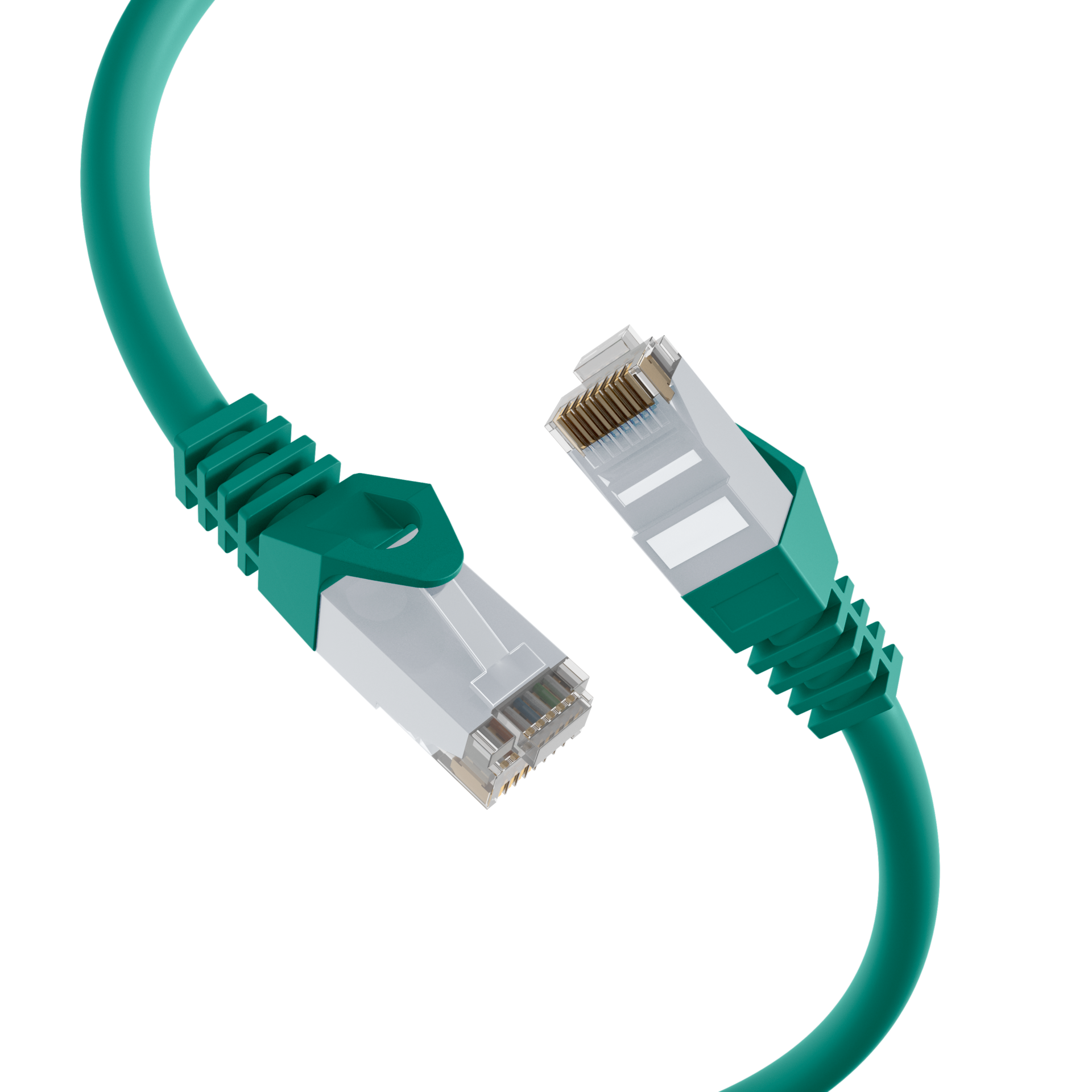 RJ45 Patchkabel Cat.6 U/UTP LSZH  CCA grün 0,25m