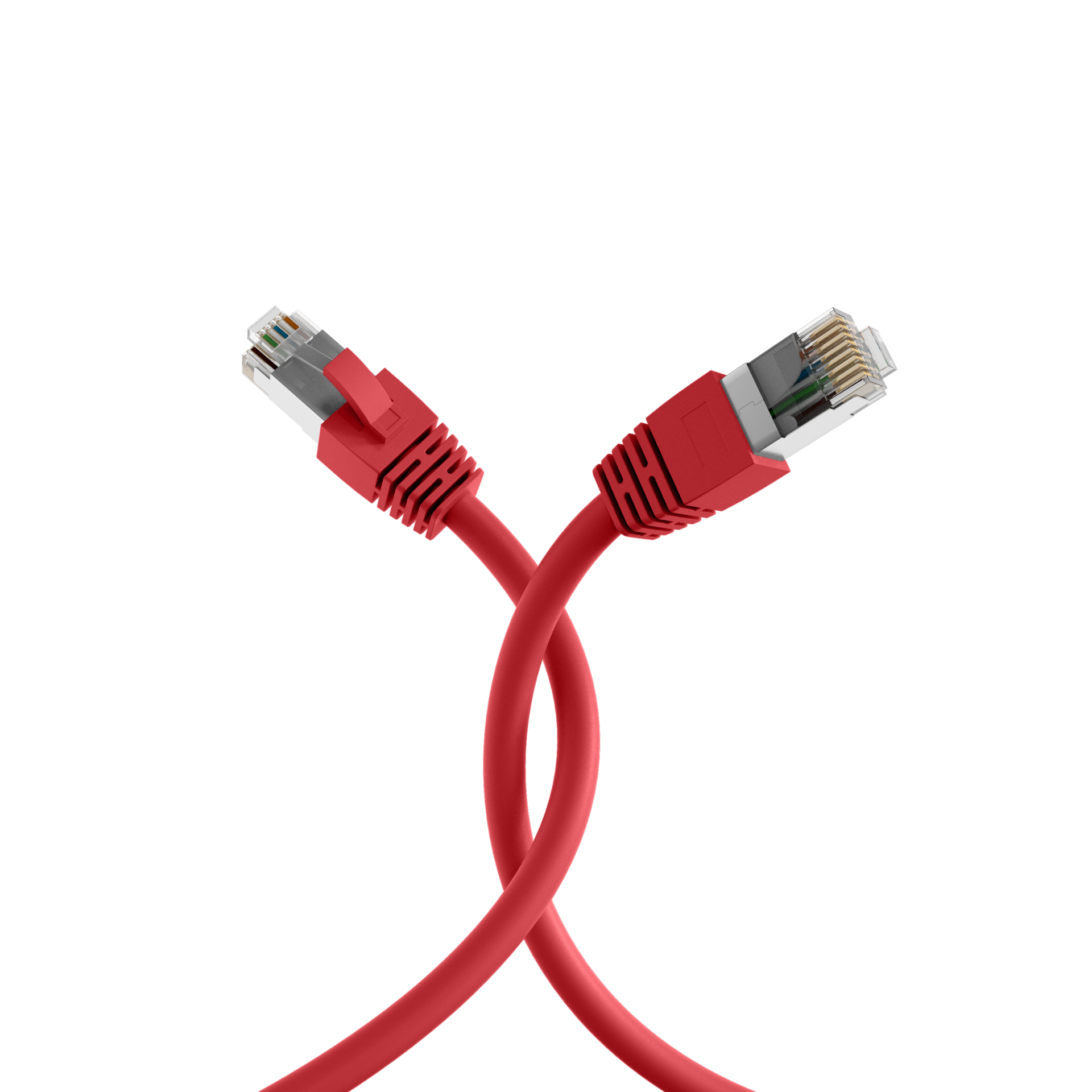 RJ45 Patchkabel Cat.8.1 S/FTP LSZH BC rot 7,5m