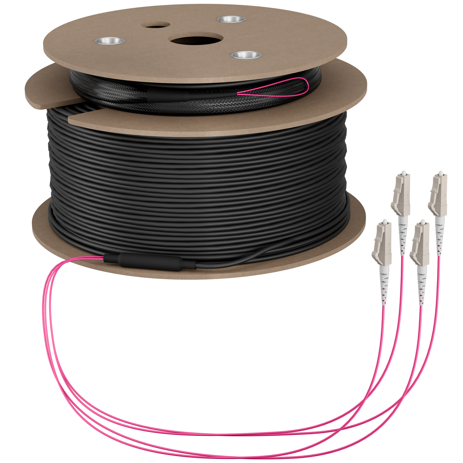 Trunkkabel U-DQ(ZN)BH OM4 4G (1x4) LC-LC,200m Dca LSZH