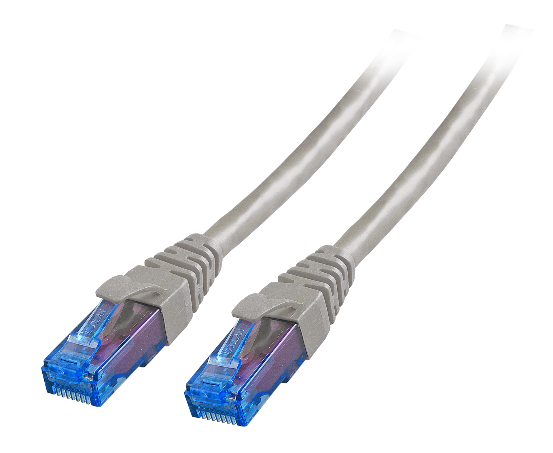 RJ45 Patchkabel Cat.6A U/UTP LSZH  Premium 500MHz grau 1m