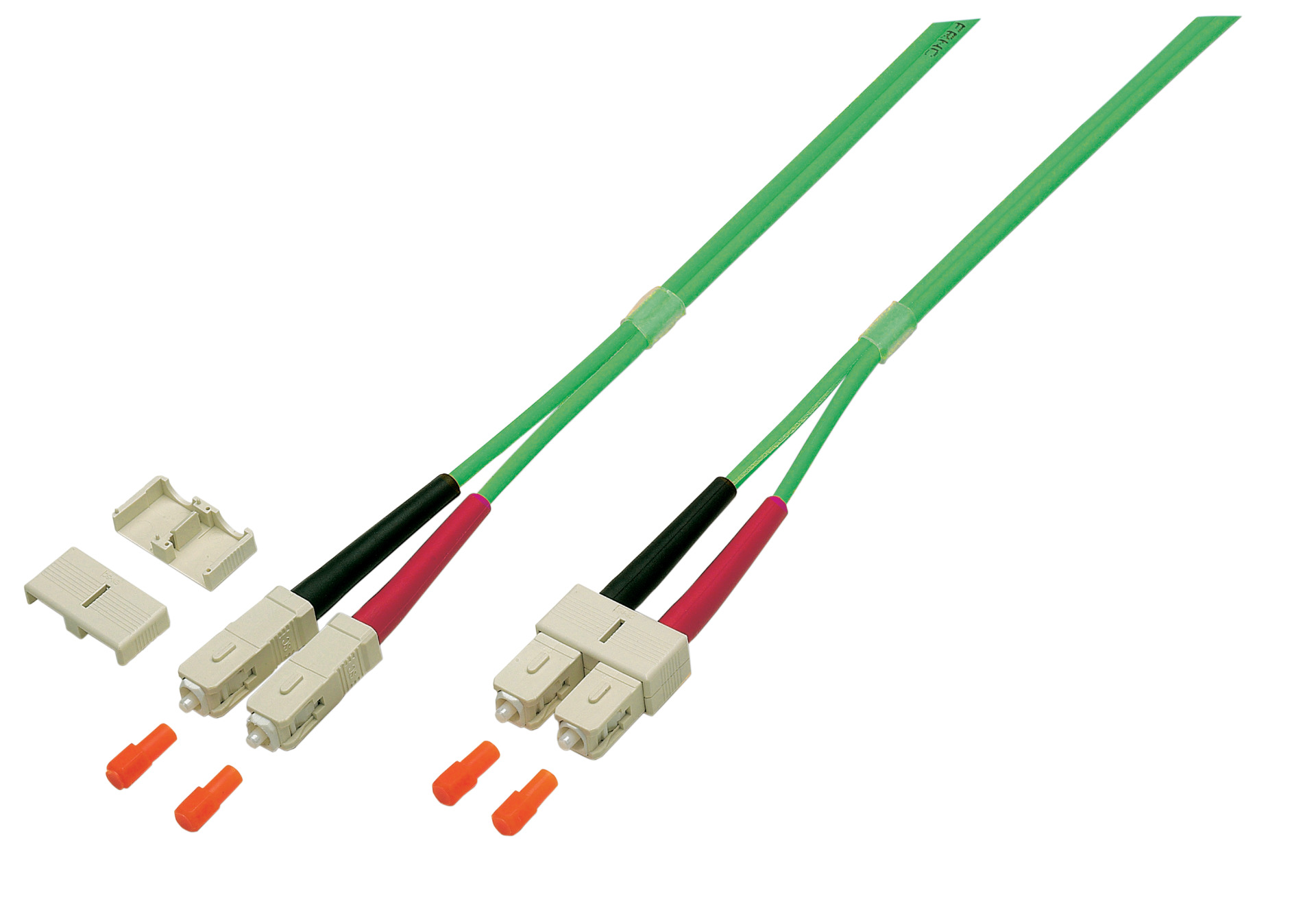 Duplex Jumper SC-SC 50/125µ, OM5, LSZH, limettengrün, 3.0mm, 2m