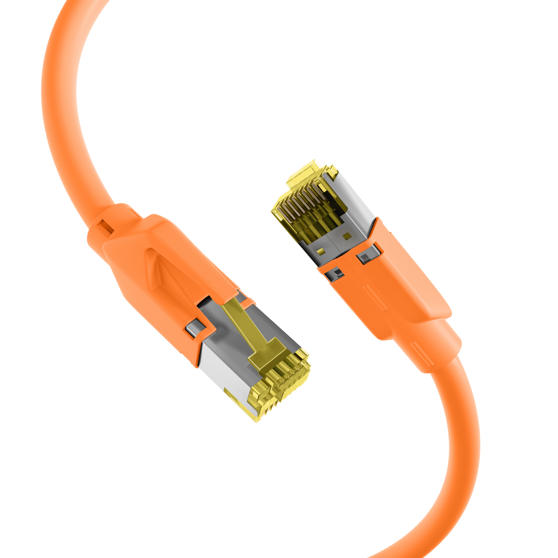 RJ45 Patchkabel Cat.6A S/FTP LSZH  Draka UC900 TM31 orange 0,25m