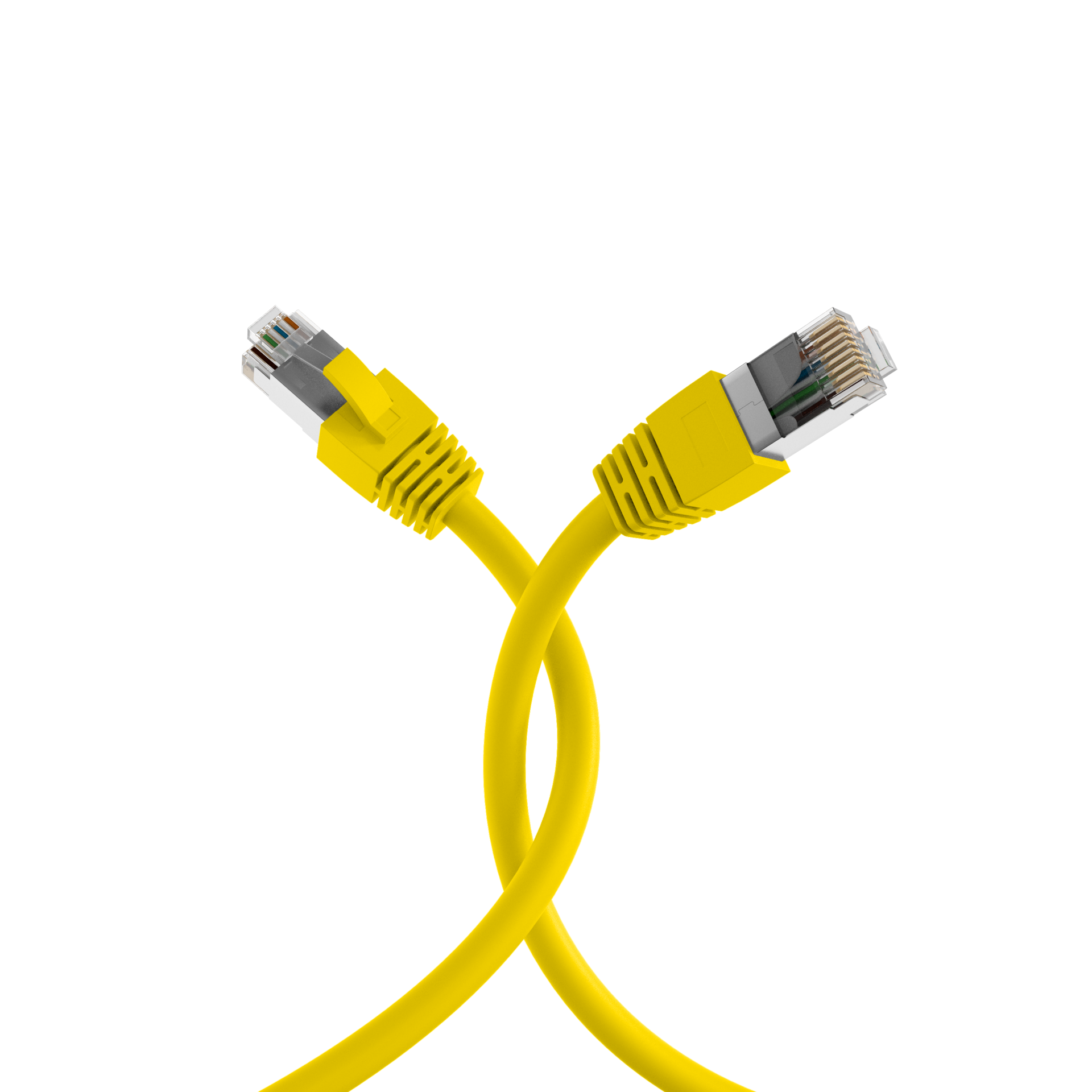 RJ45 Patchkabel Cat.8.1 S/FTP LSZH BC gelb 1m