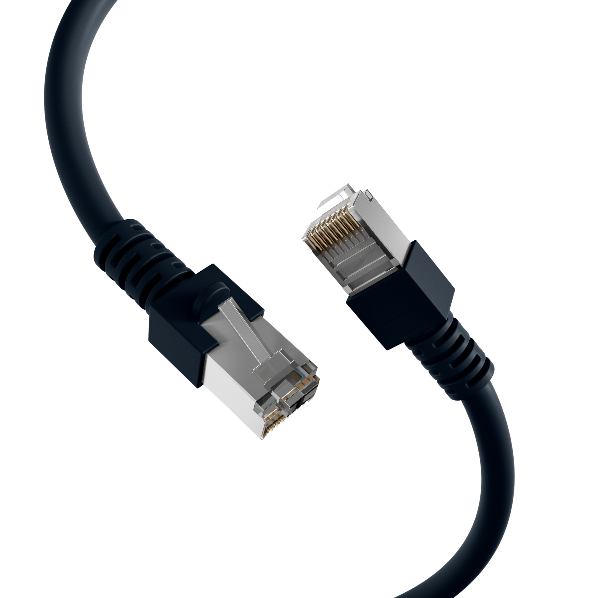 RJ45 Patchkabel Cat.5e SF/UTP PVC  CCA schwarz 25m