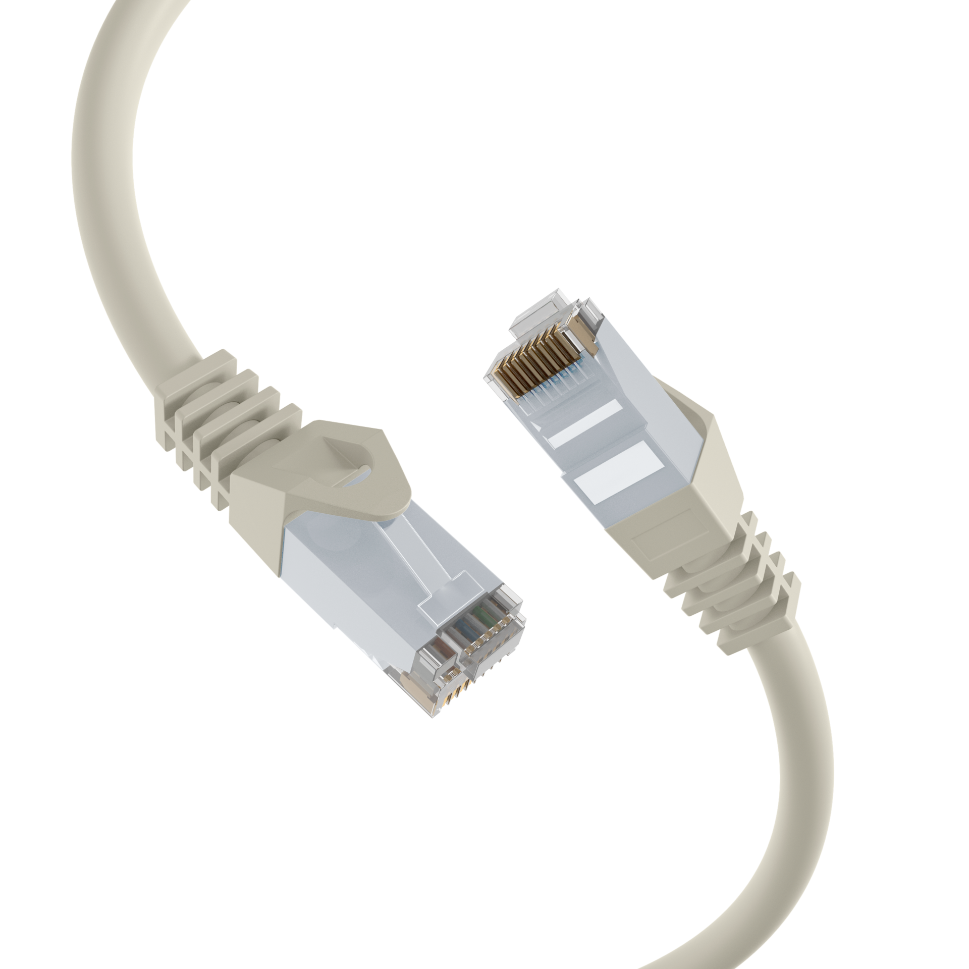 RJ45 Patchkabel Cat.6 U/UTP LSZH  CCA grau 2m