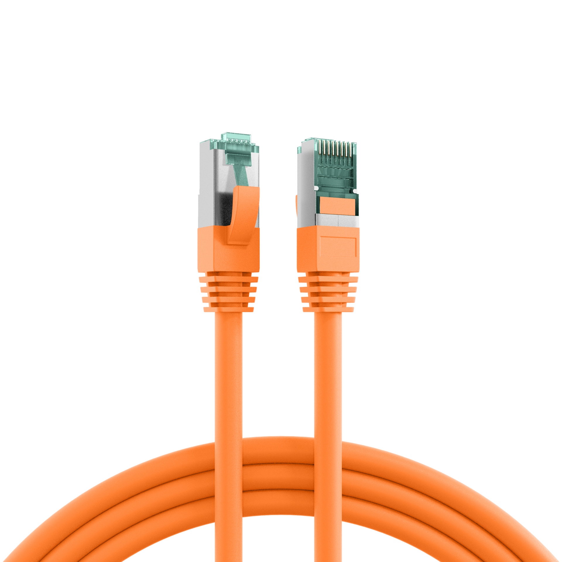 RJ45 Patchkabel Cat.6A S/FTP LSZH  orange 40m