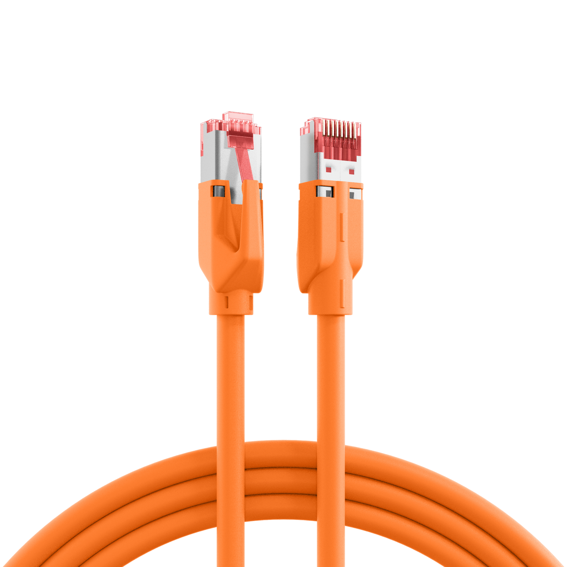 RJ45 Patchkabel Cat.6A S/FTP LSZH  Draka UC900 TM21 orange 0,25m