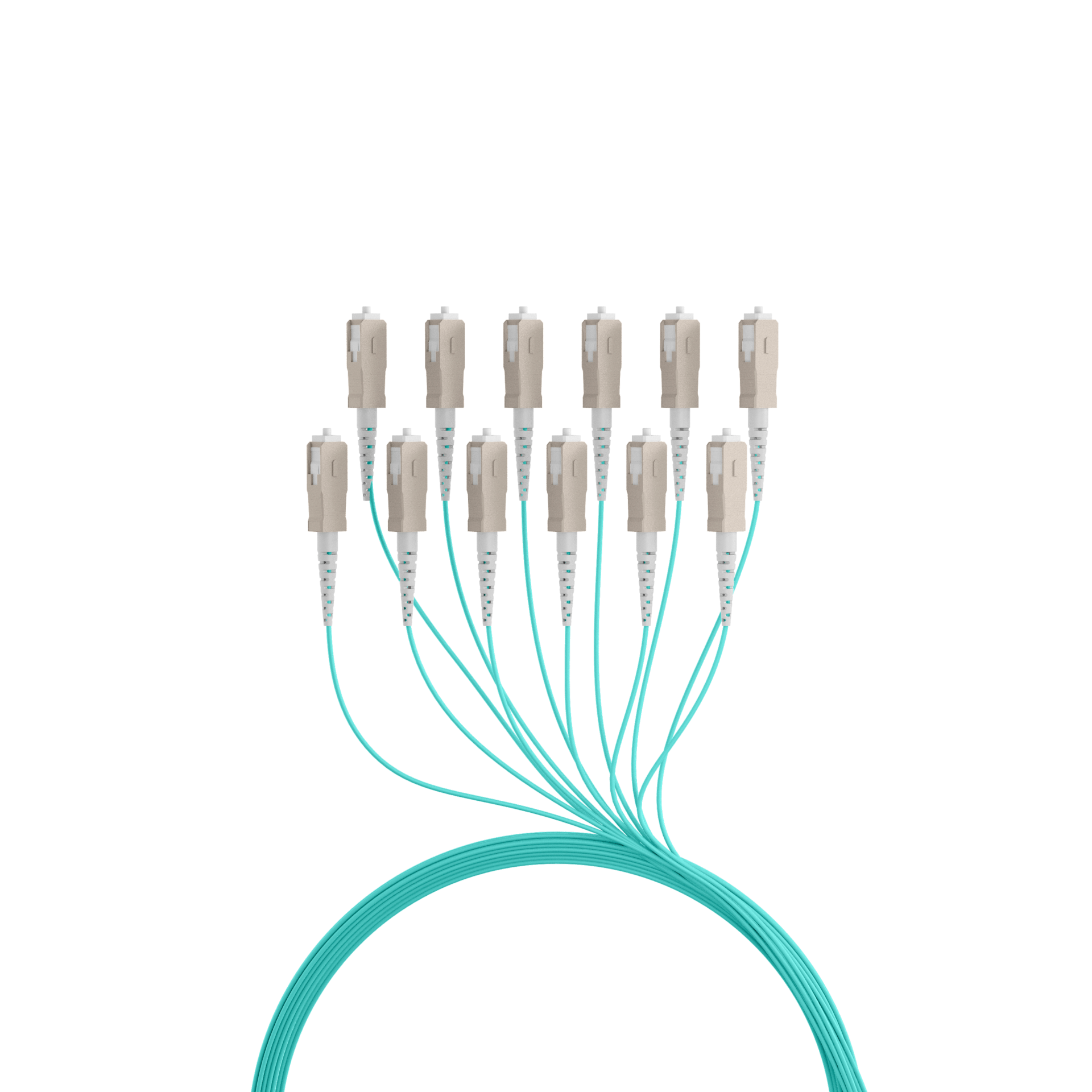 Trunkkabel U-DQ(ZN)BH OM3 12G (1x12) SC-SC,130m Dca LSZH