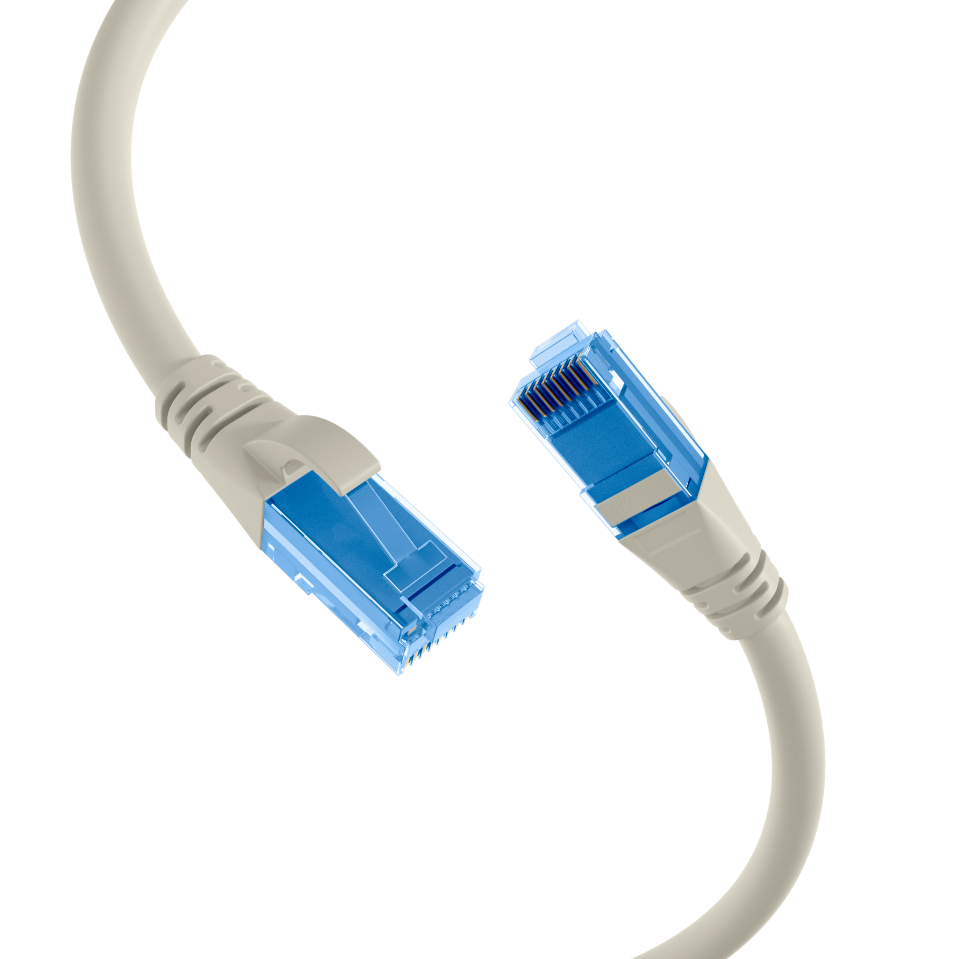 RJ45 Patchkabel Cat.6A U/UTP LSZH  Premium 500MHz grau 7,5m