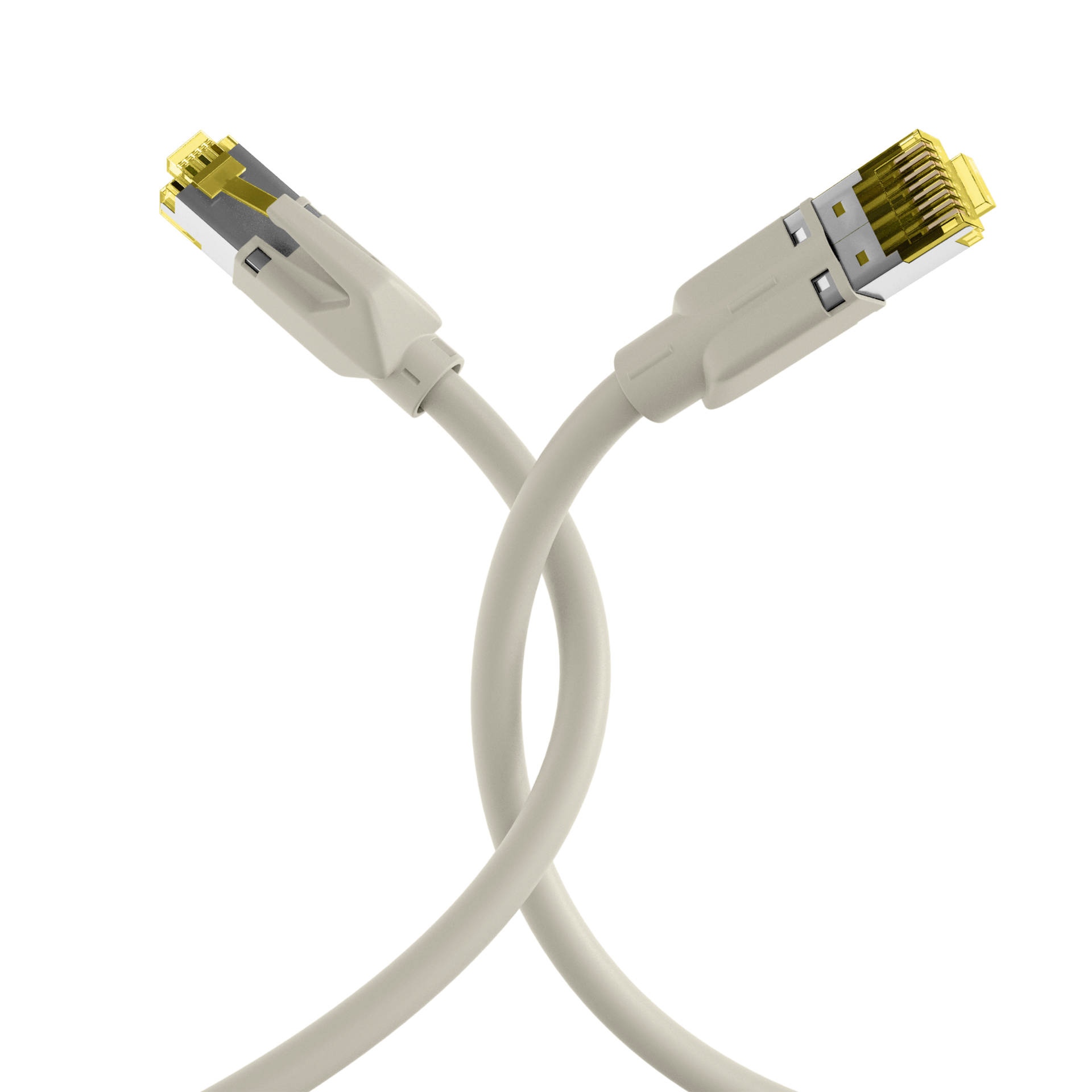 RJ45 Patchkabel Cat.6A S/FTP LSZH  Draka UC900 TM31 grau 20m